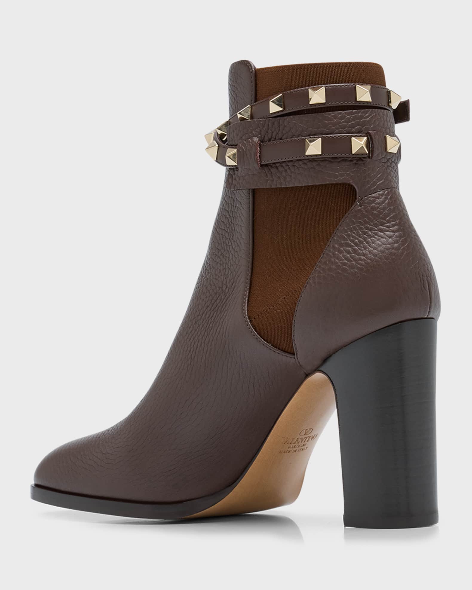 Valentino Garavani Women s Rockstud Buckle Wrap Ankle Booties