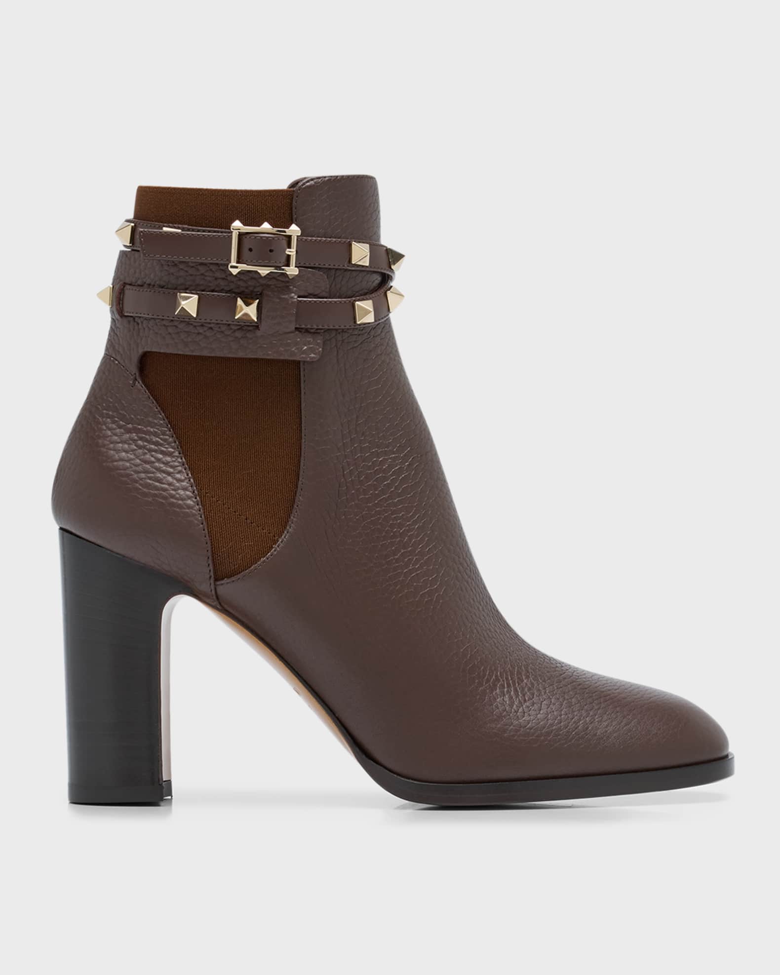 Valentino Garavani Rockstud Buckle wrap Ankle Booties Fondant Women s 40.5eu Boots Ankle Boots Booties