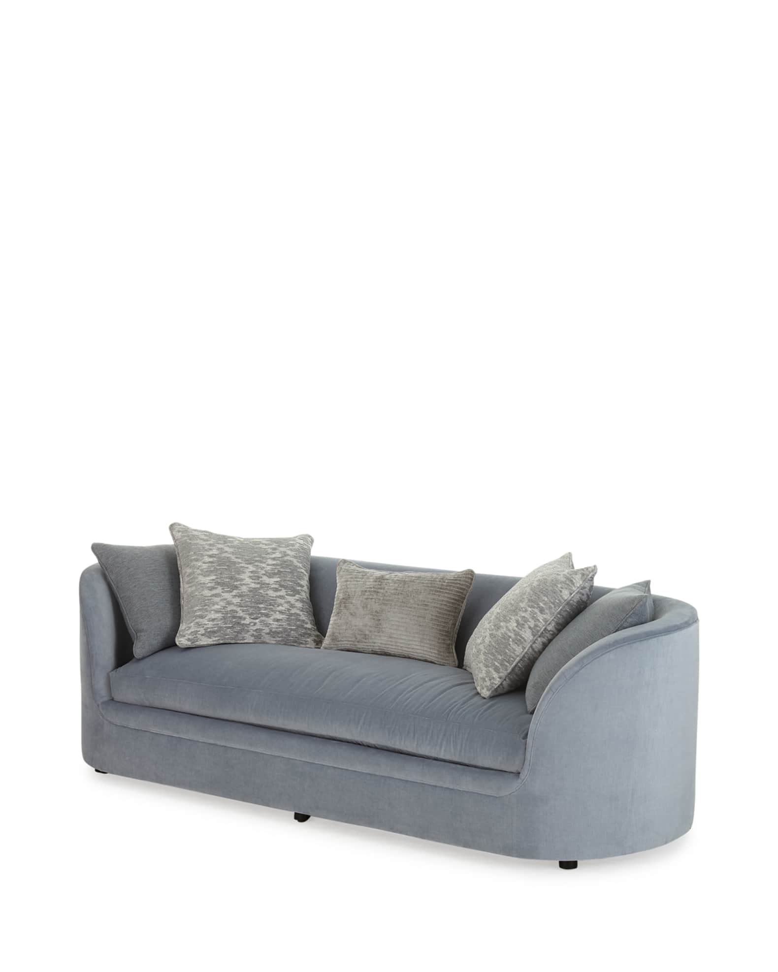 Amara curved store sofa