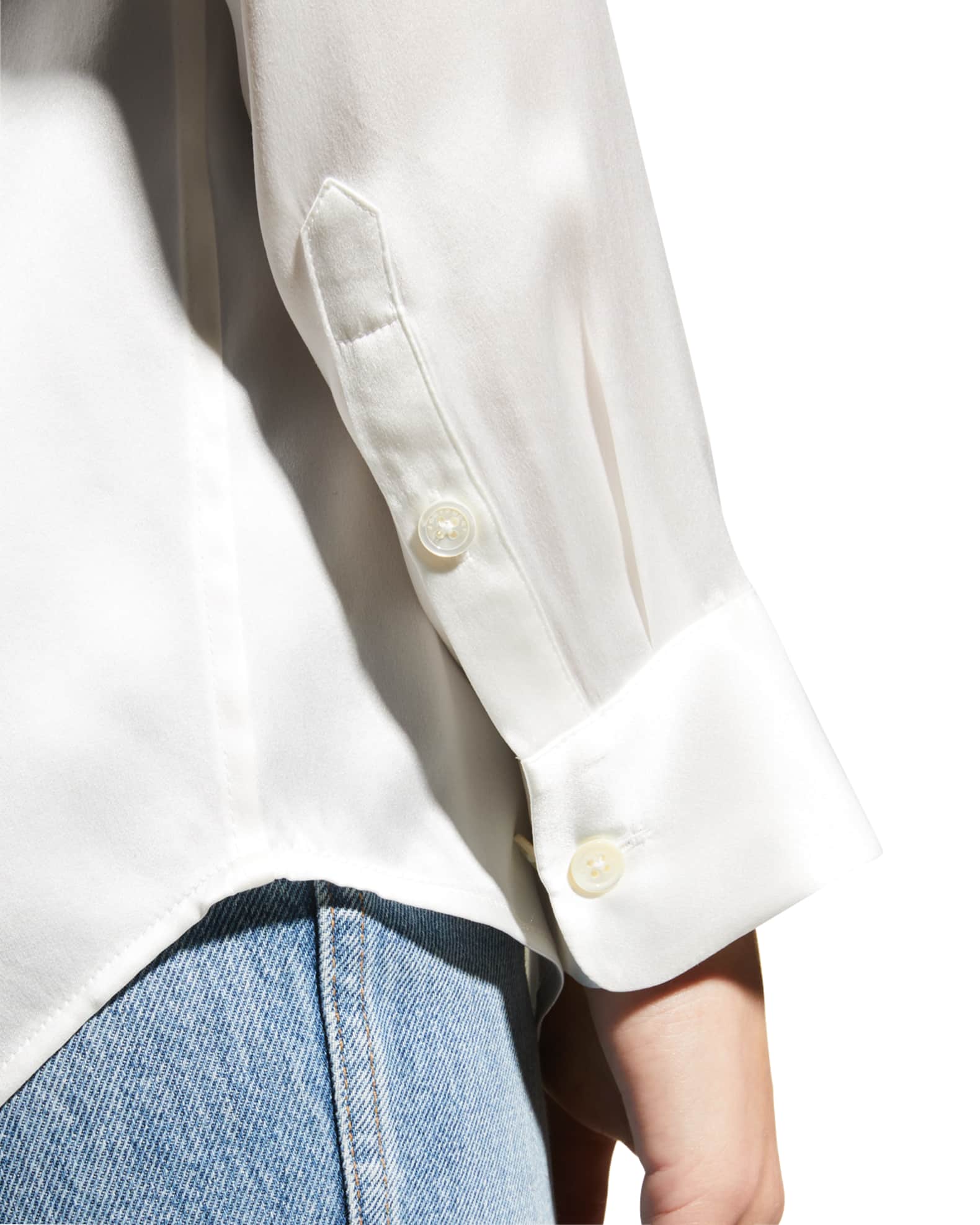 Equipment Signature Solid Button-Down Shirt | Neiman Marcus