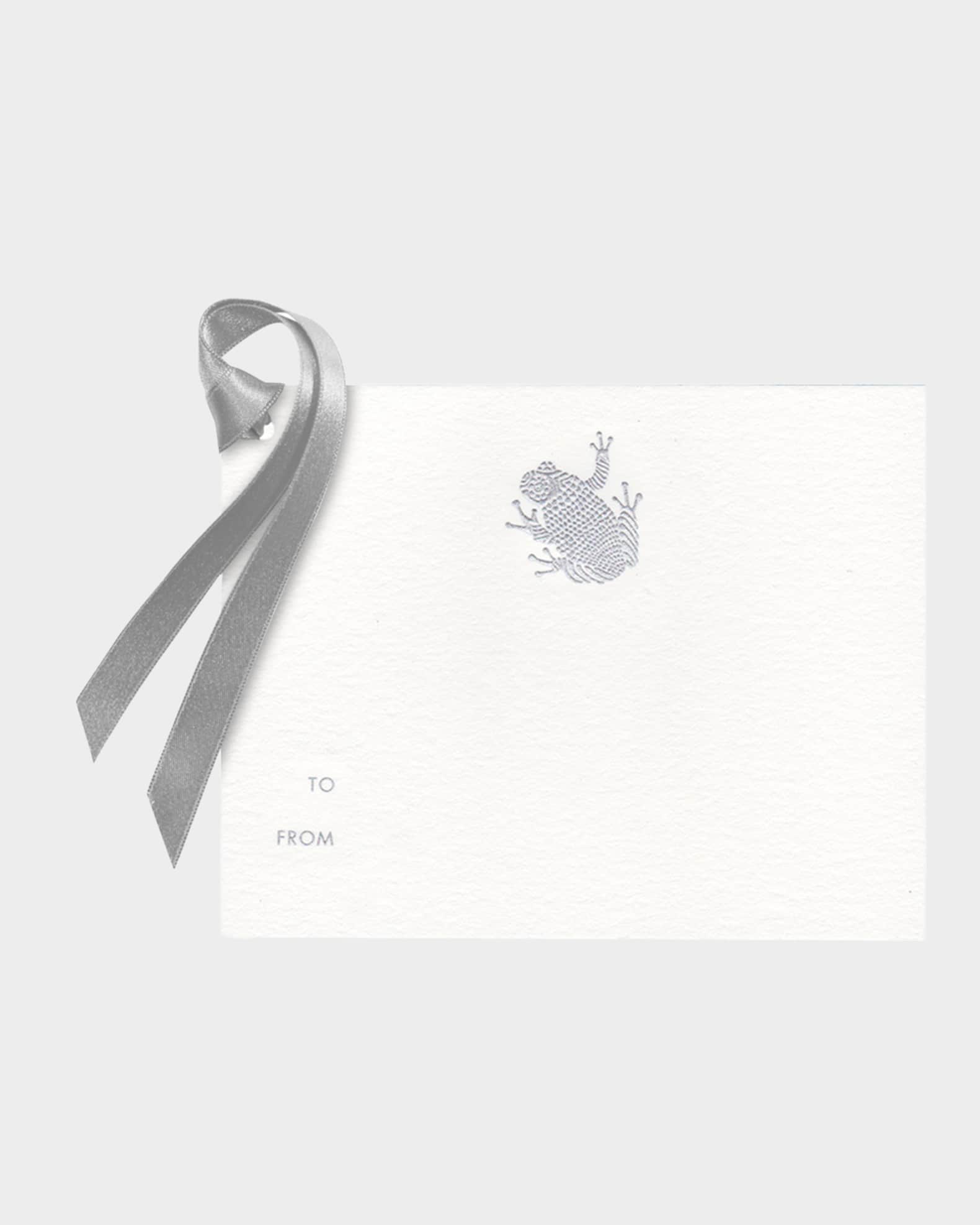 Silver Frog Gift Tags - Set Of 8 0