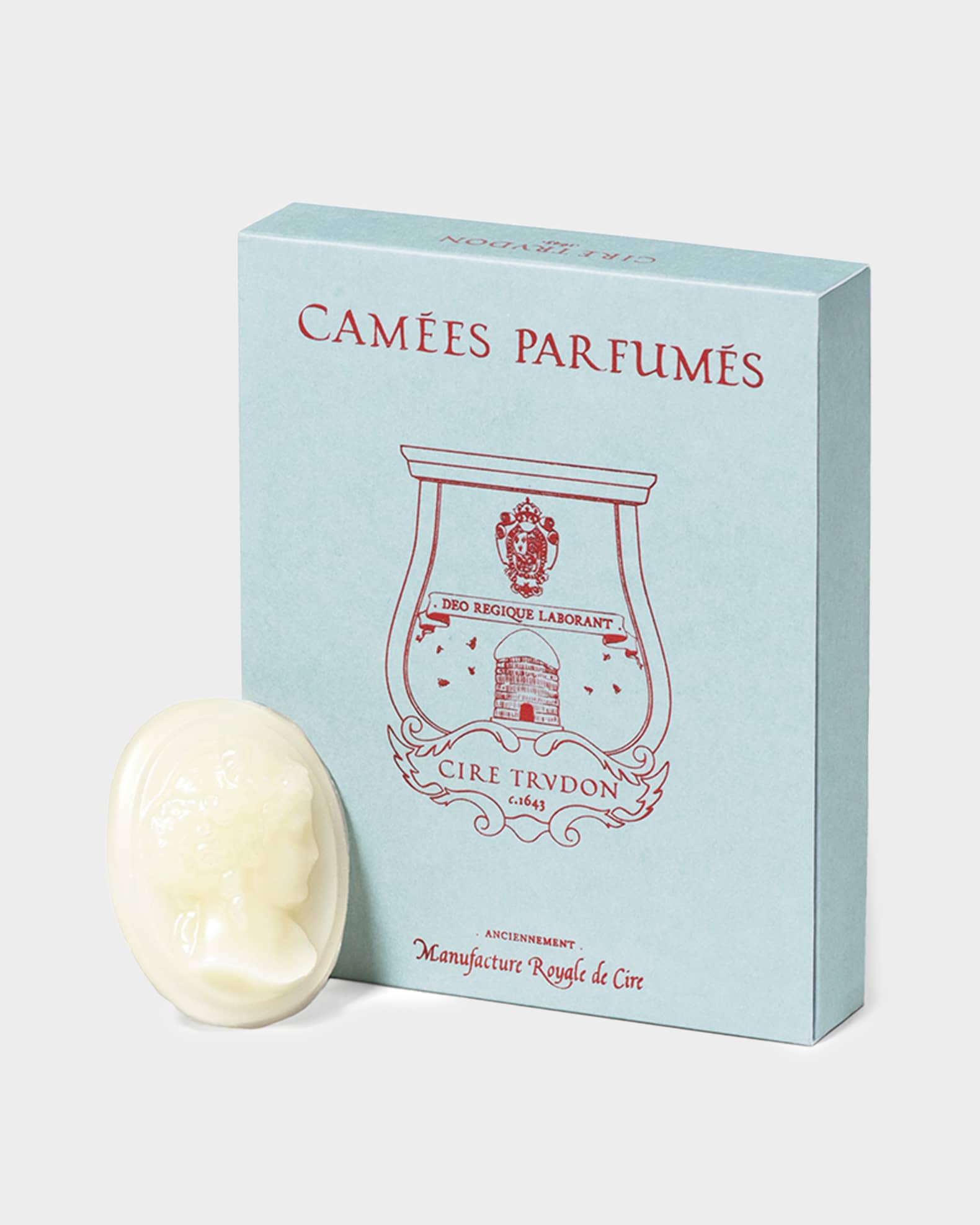 Ernesto Scented Wax Cameos, Leather & Tobacco, Set of 4 1