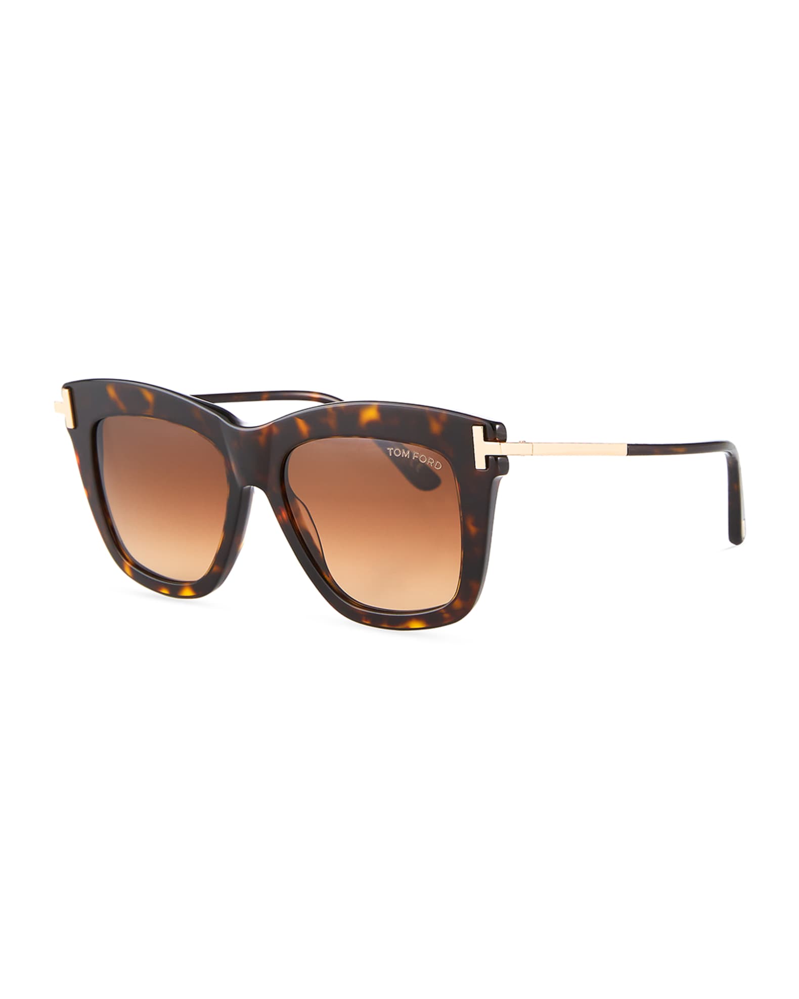 TOM FORD Dasha Oversized Square Acetate Sunglasses, Black | Neiman Marcus