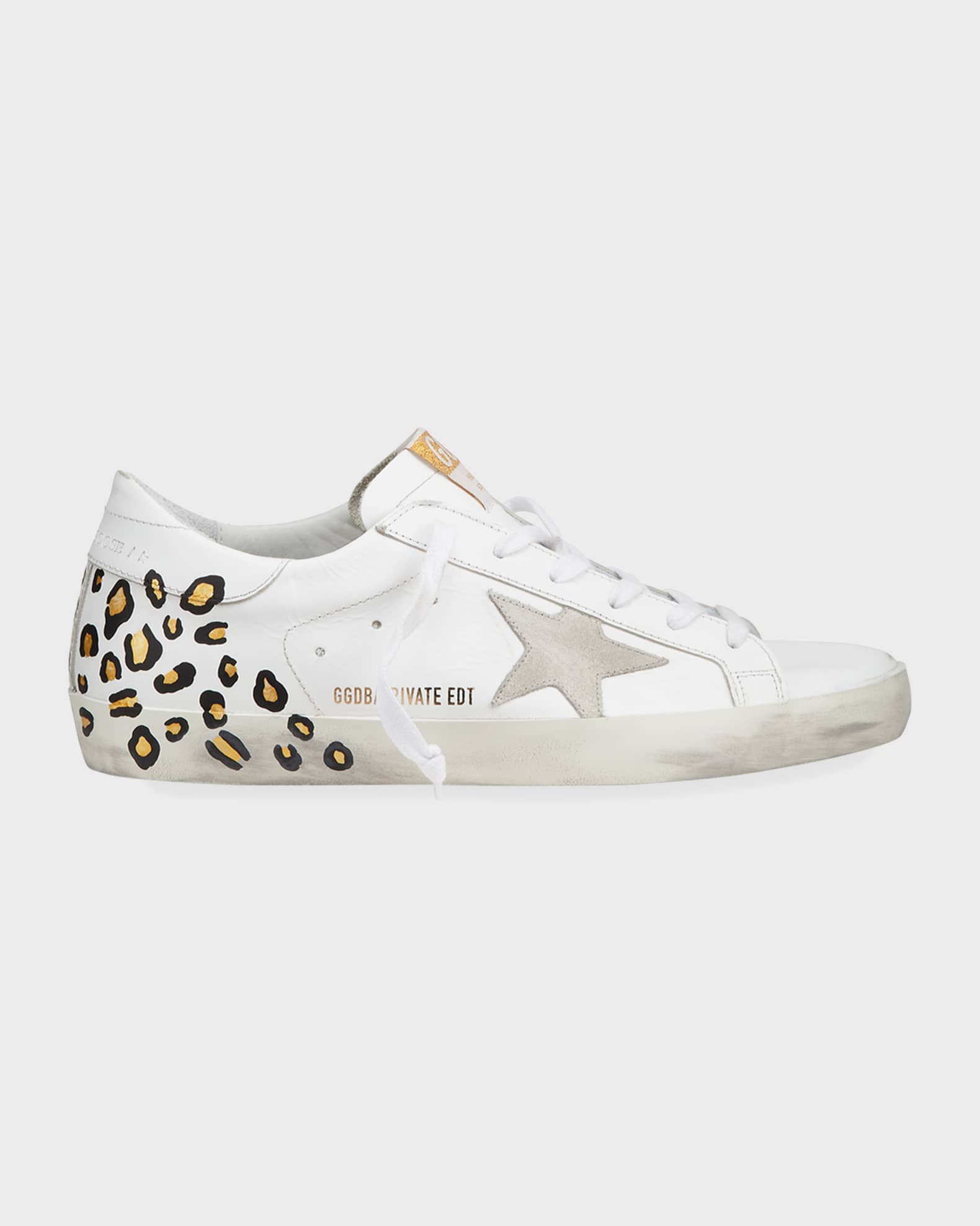 Golden Goose Superstar Hand-Painted Leopard Leather Sneakers | Neiman ...