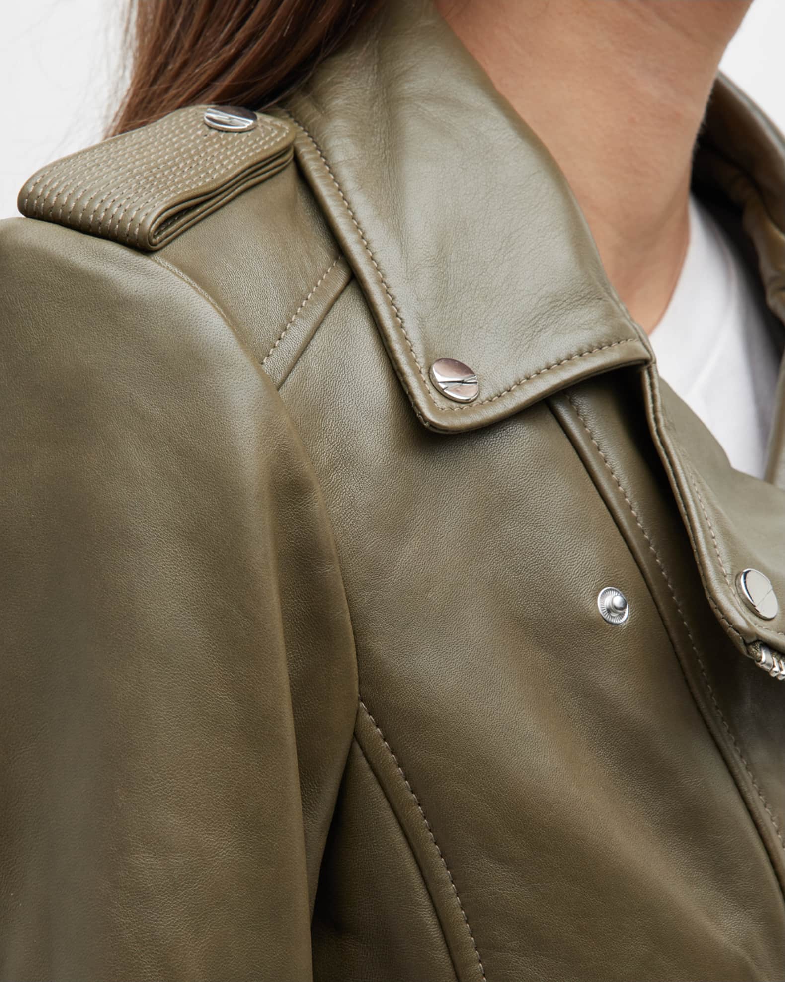 Selected femme marlen leather jacket sale