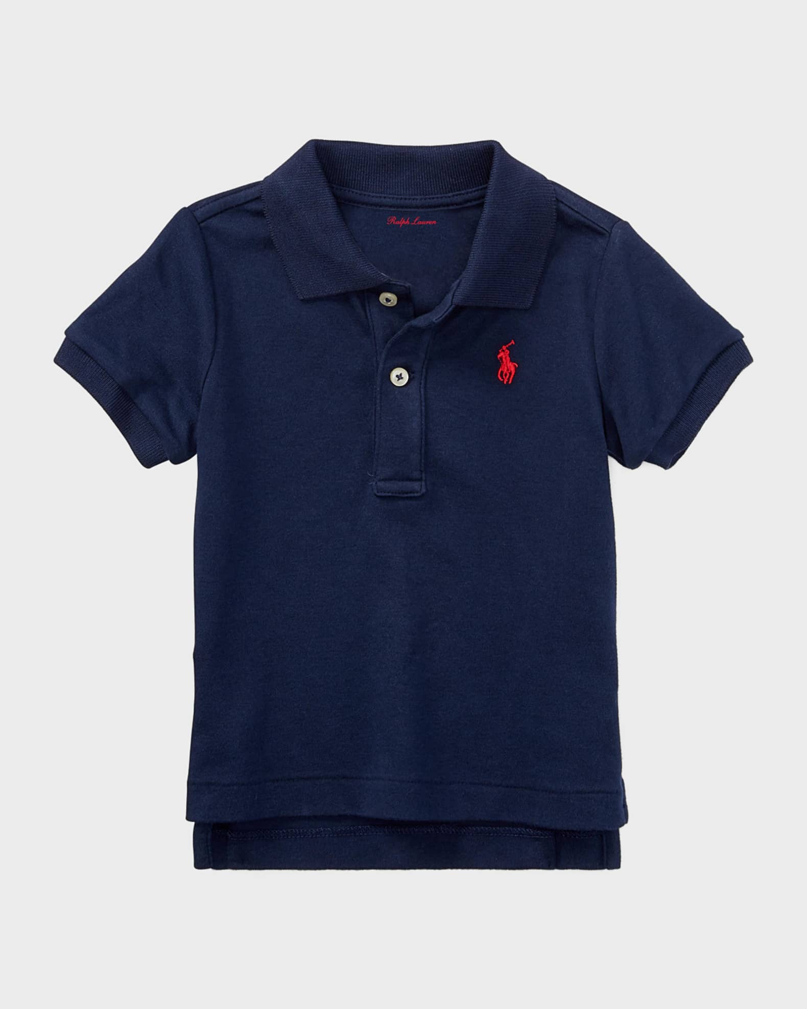 Ralph Lauren Childrenswear Interlock Polo Knit Shirt, Size 3-24 Months