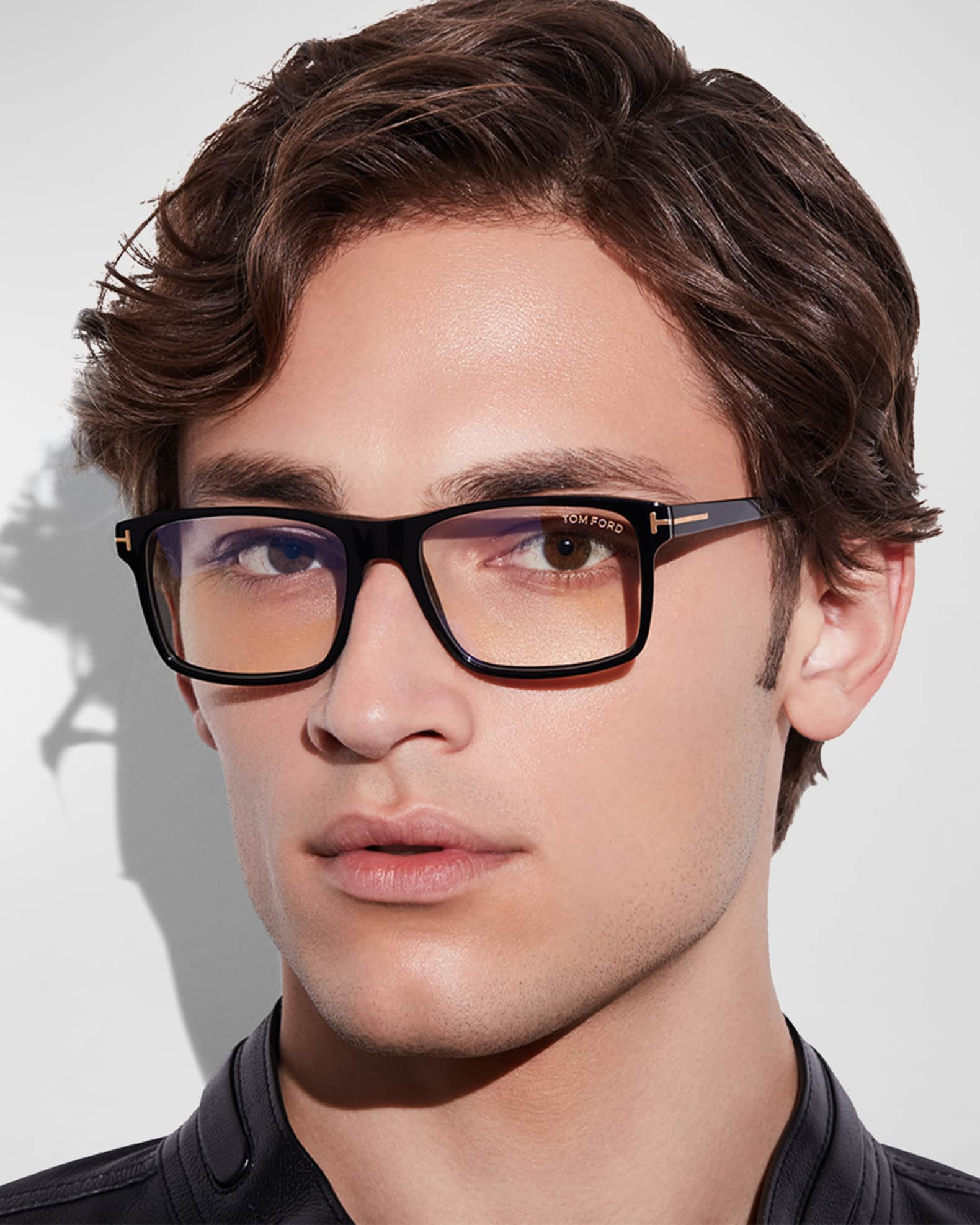 TOM FORD Men's FT5682-BM54 Blue Light Blocking Square Optical Glasses |  Neiman Marcus