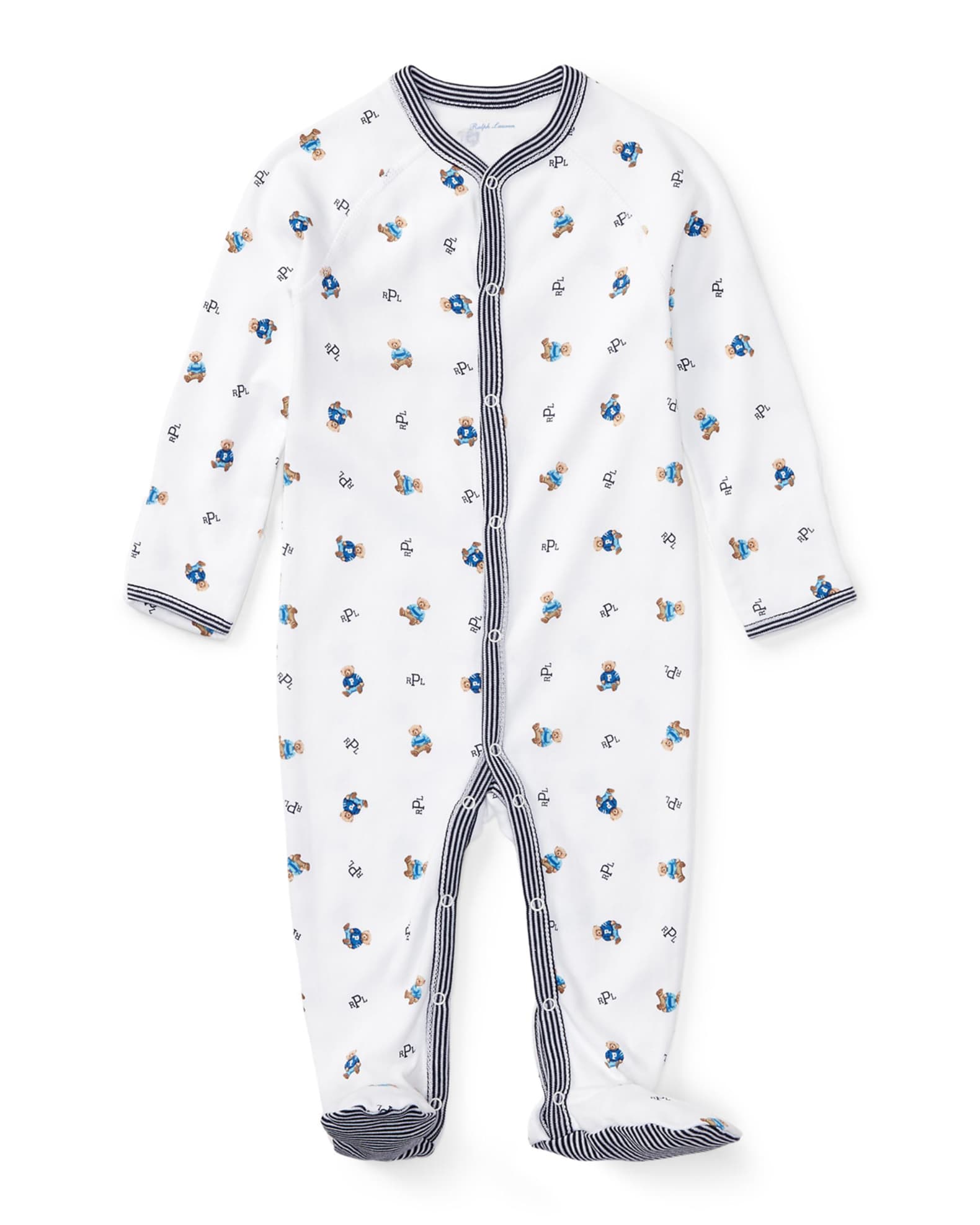 Teddy Bear Printed Coverall, Size Newborn-9 Months 0