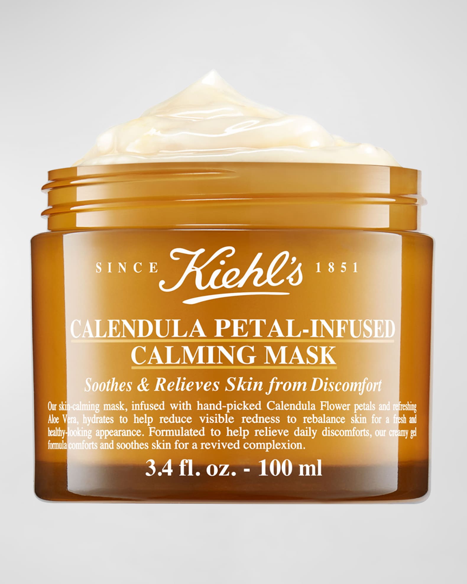 Calendula Petal-Infused Calming Mask With Aloe Vera, 3.4 oz. 1