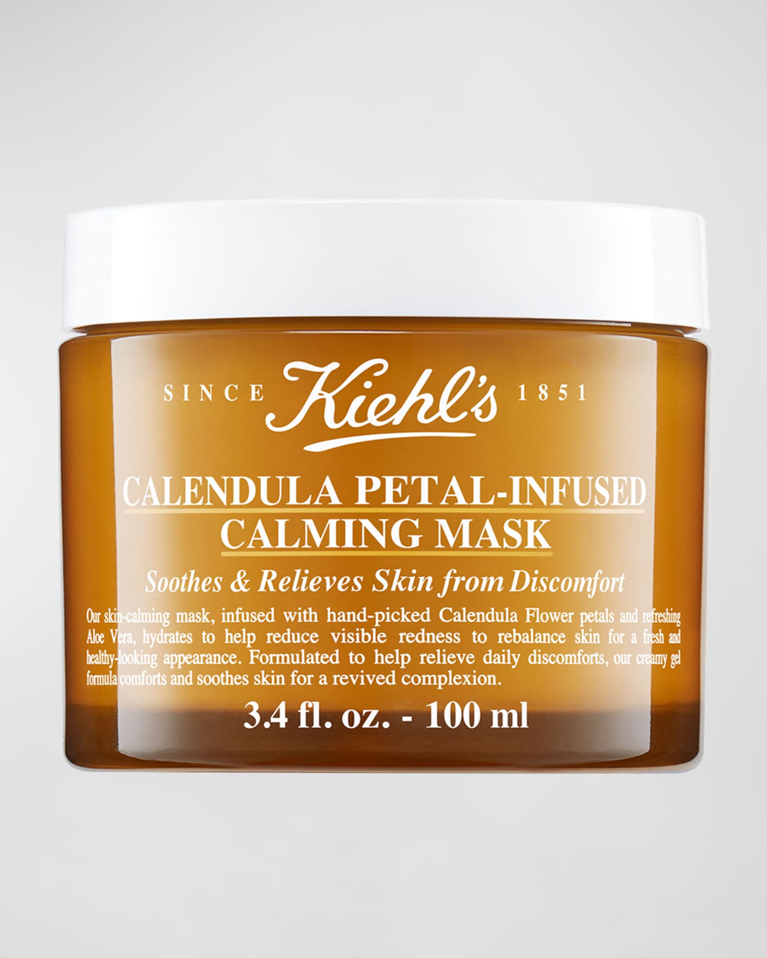 Calendula Petal-Infused Calming Mask With Aloe Vera, 3.4 oz. 0