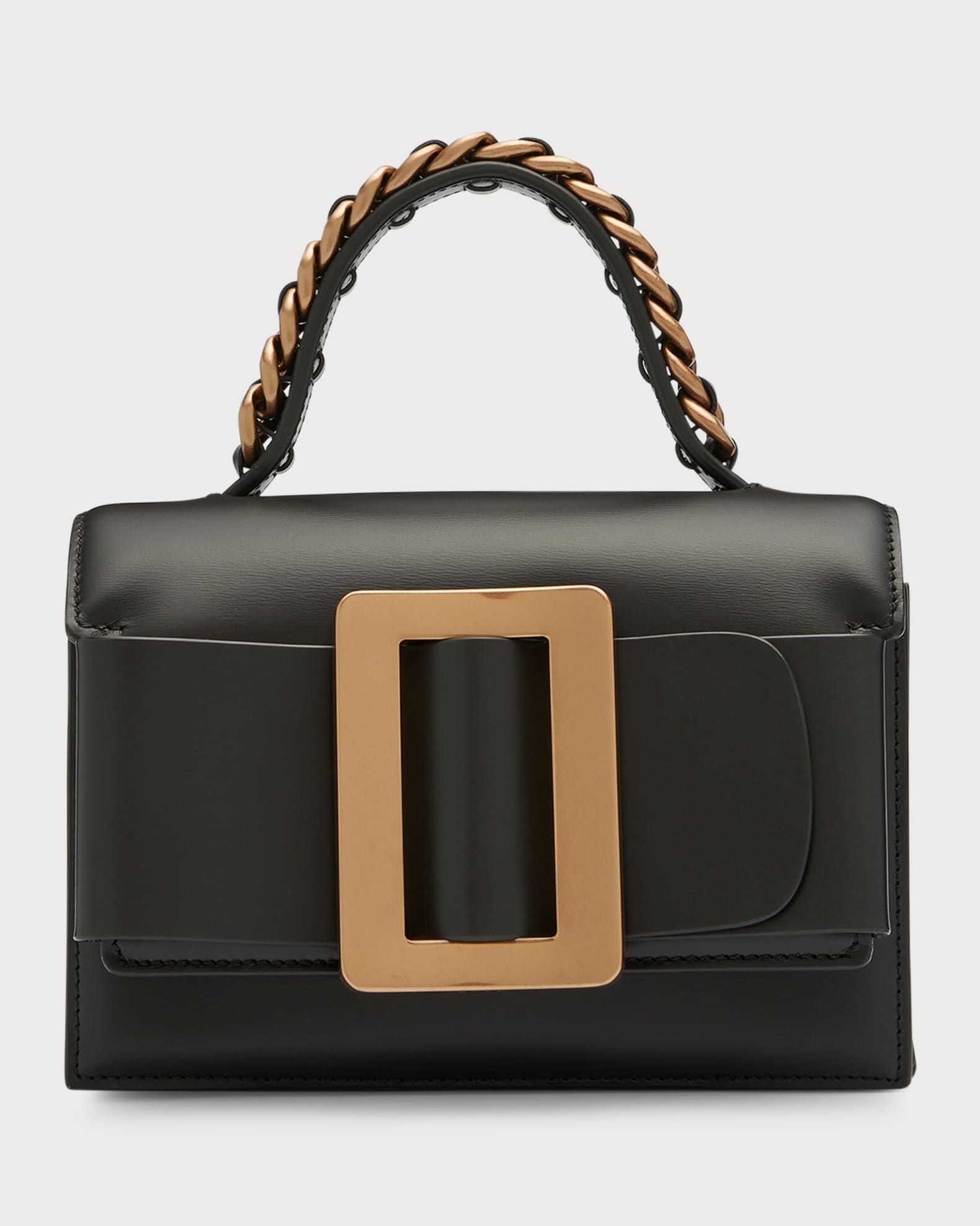 Boyy Fred 19 Chain and Leather Belted Top-Handle Bag | Neiman Marcus