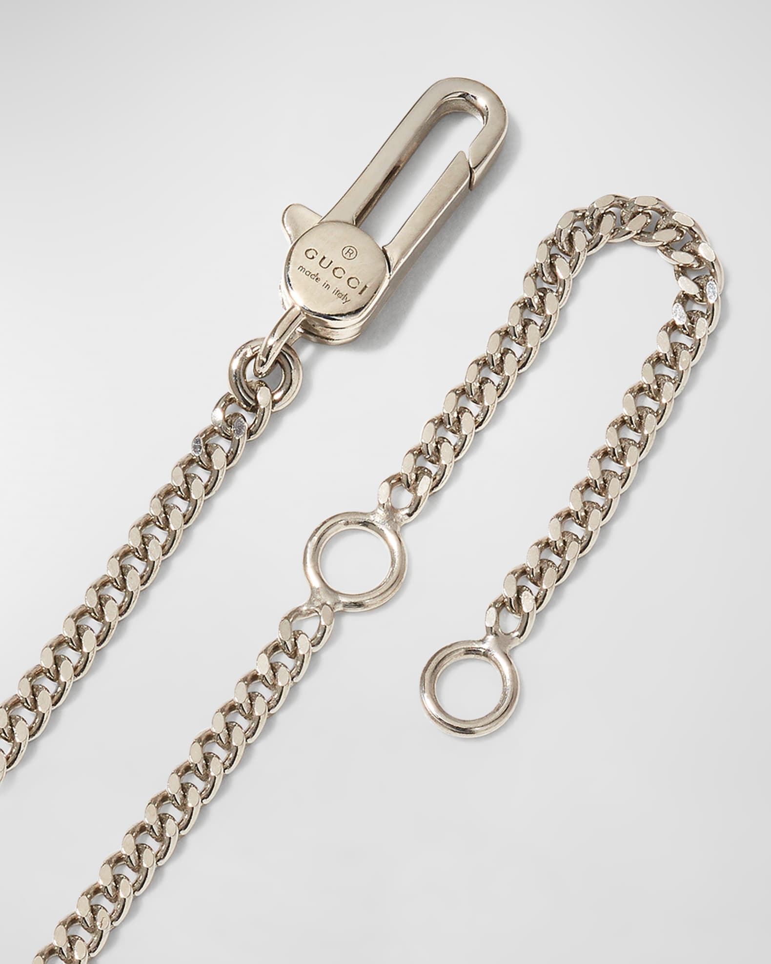 Men's gucci ghost sterling silver pendant necklace clearance