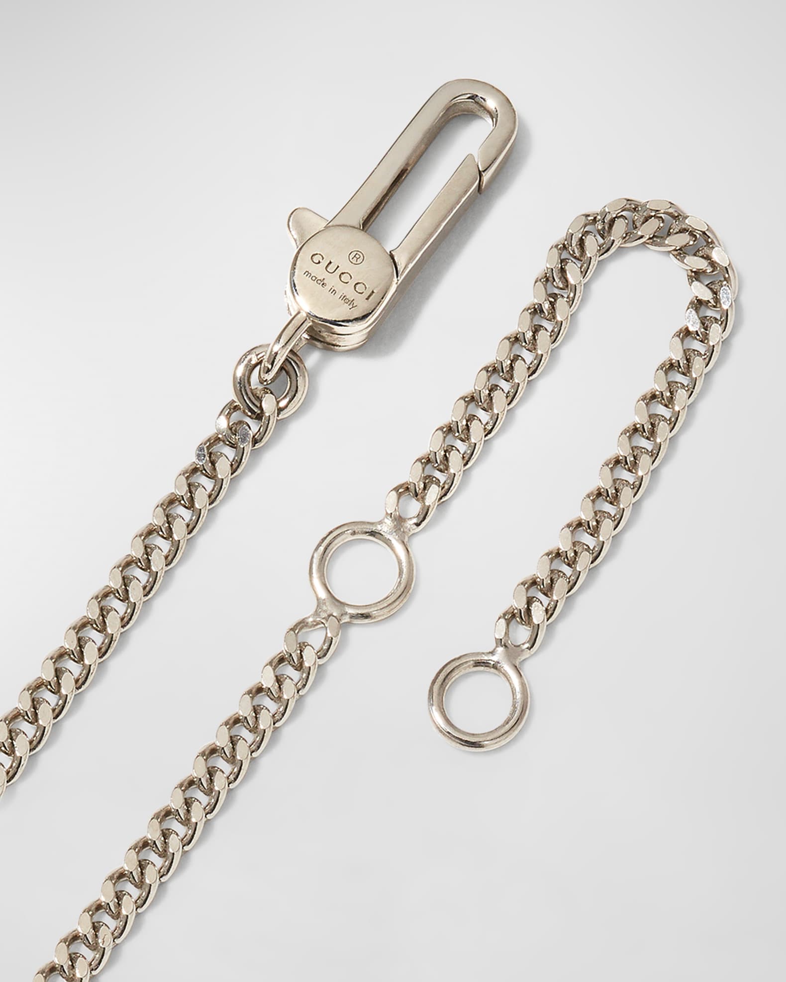 Gucci Sterling Silver Ghost Necklace