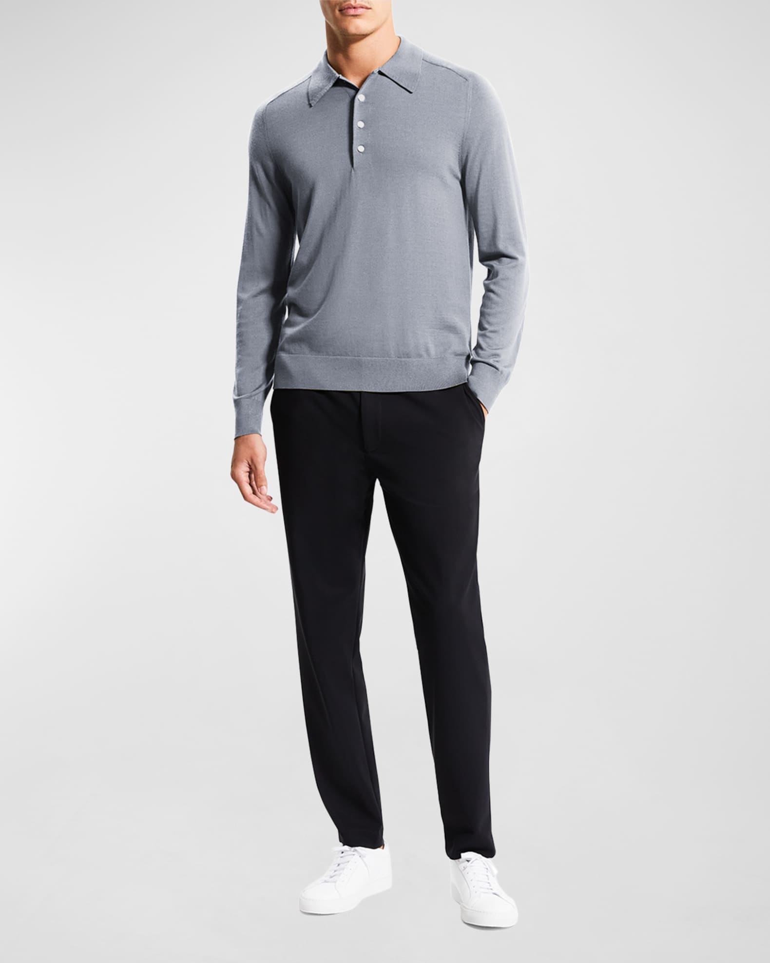 Theory long sleeve polo outlet