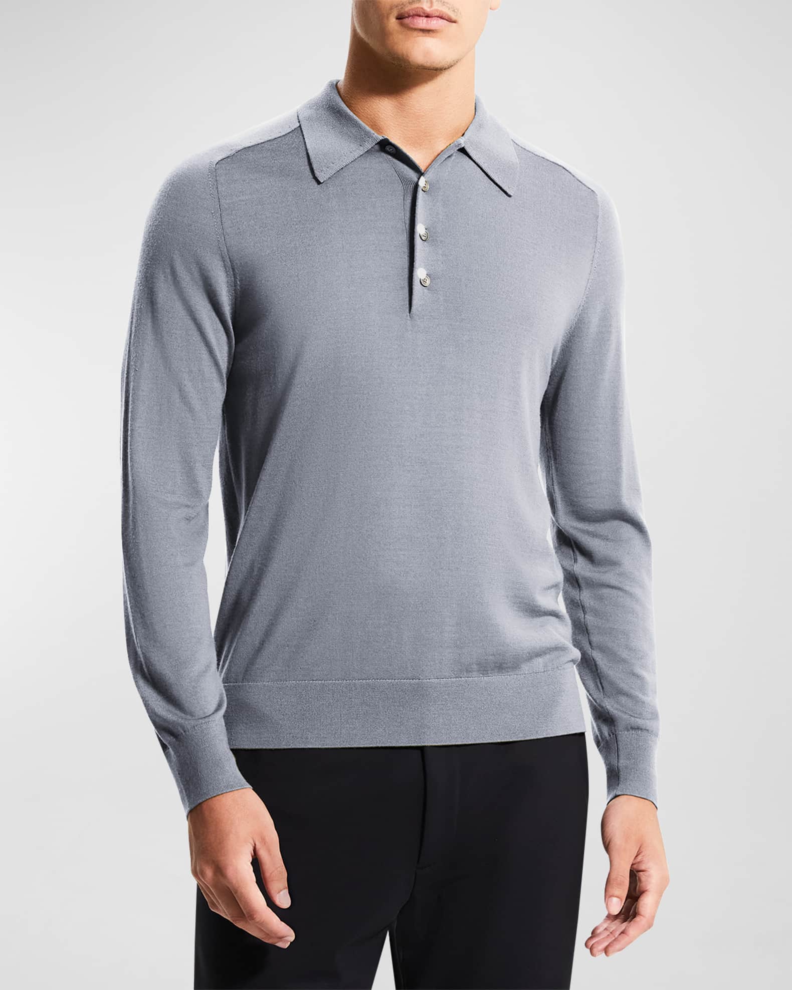 Theory long sleeve polo hot sale