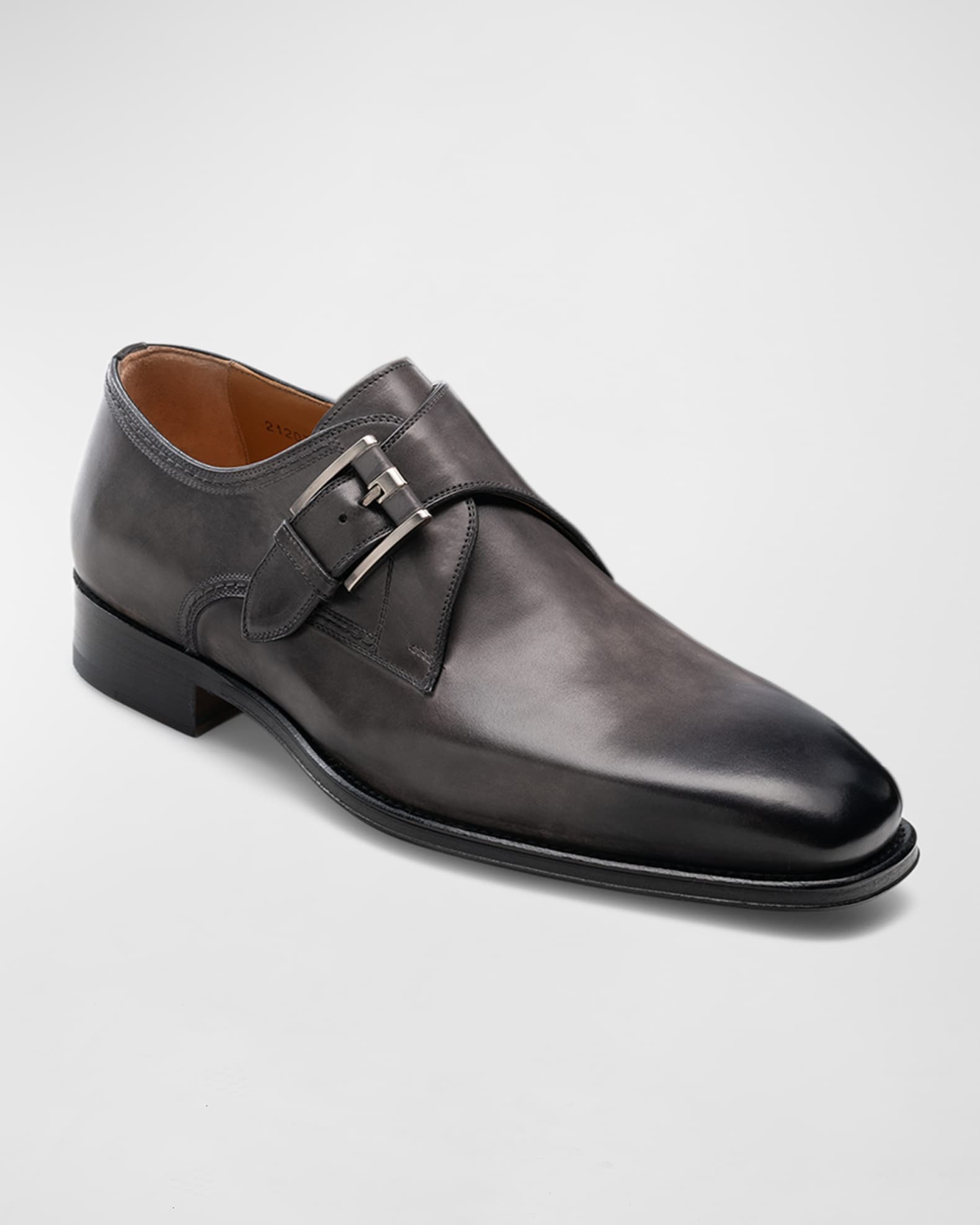 Magnanni Men's Marco II Single-Monk Leather Dress Shoes | Neiman
