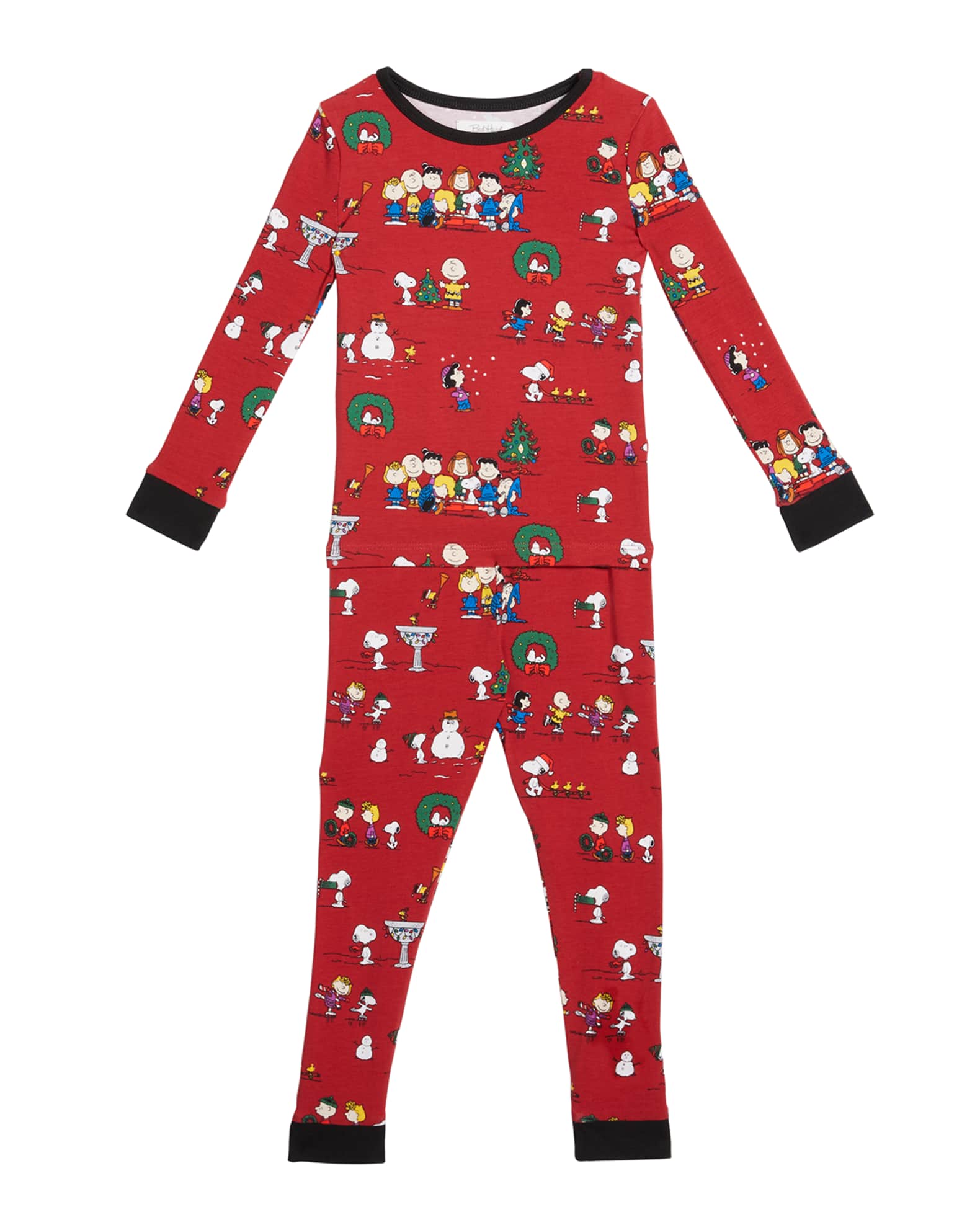Kid's Peanuts Winter Fun 2-Piece Pajama Set, Size 3-18M 0