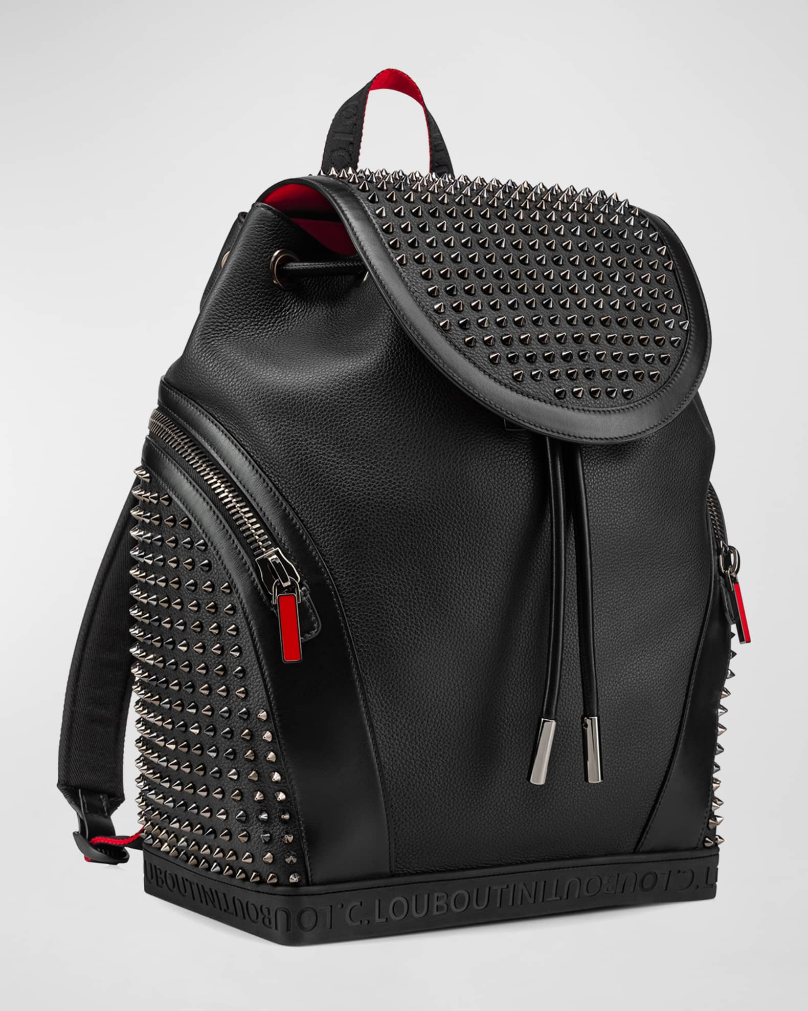 Christian Louboutin Men's Explorafunk Small Calf Empire Spikes Backpack