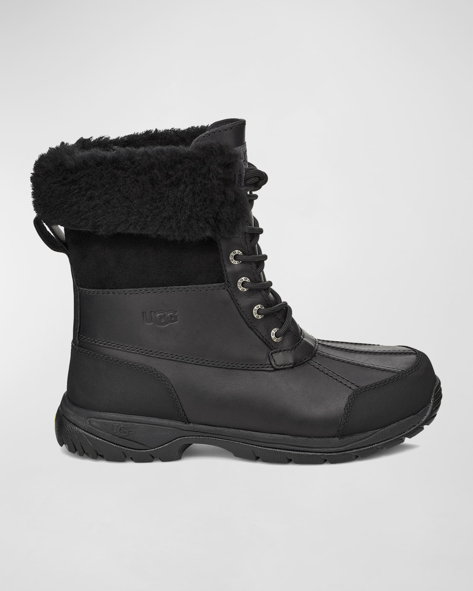 UGG Men s Butte Waterproof Leather Cuffed Boots Neiman Marcus