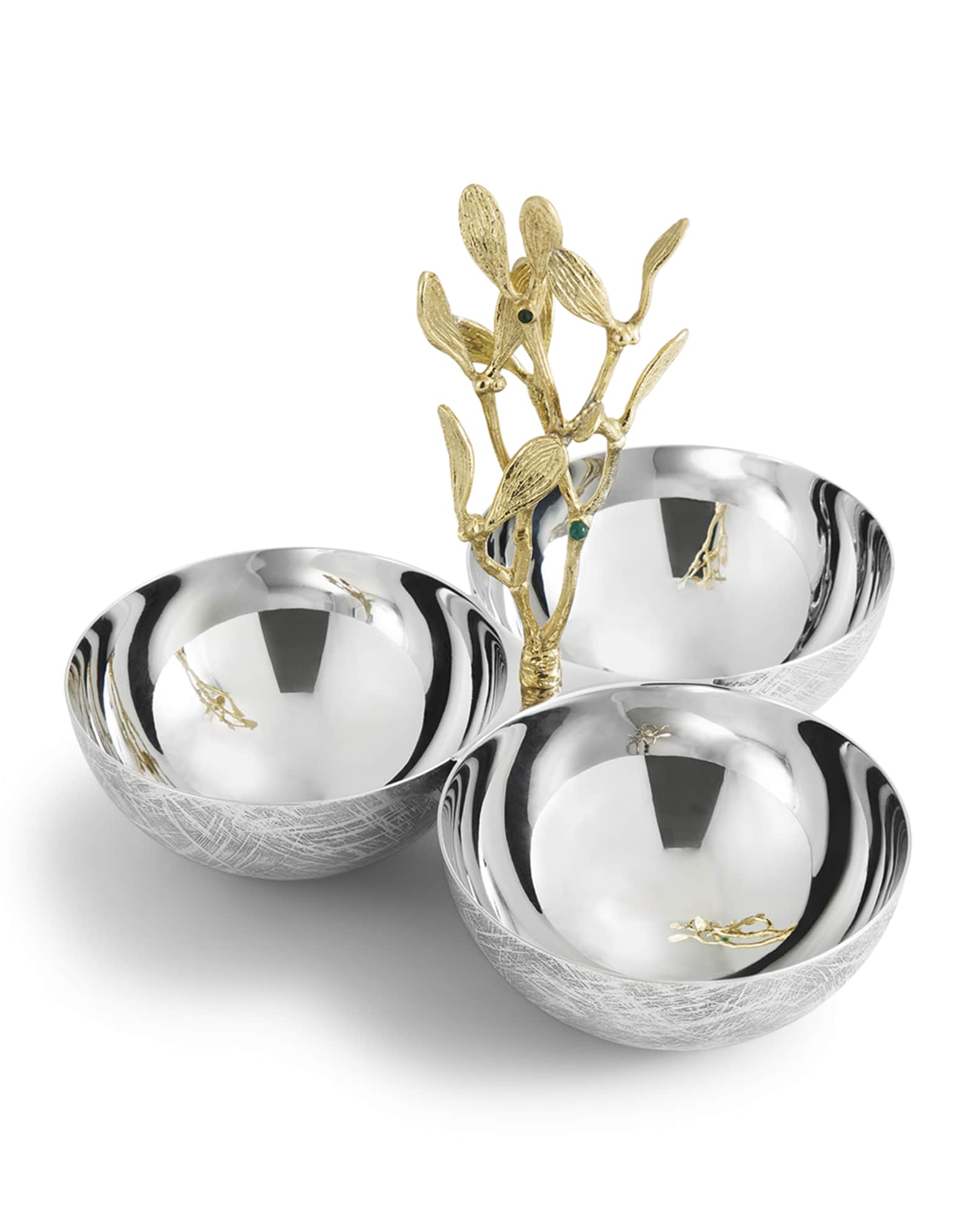 Mistletoe Triple Dish 0
