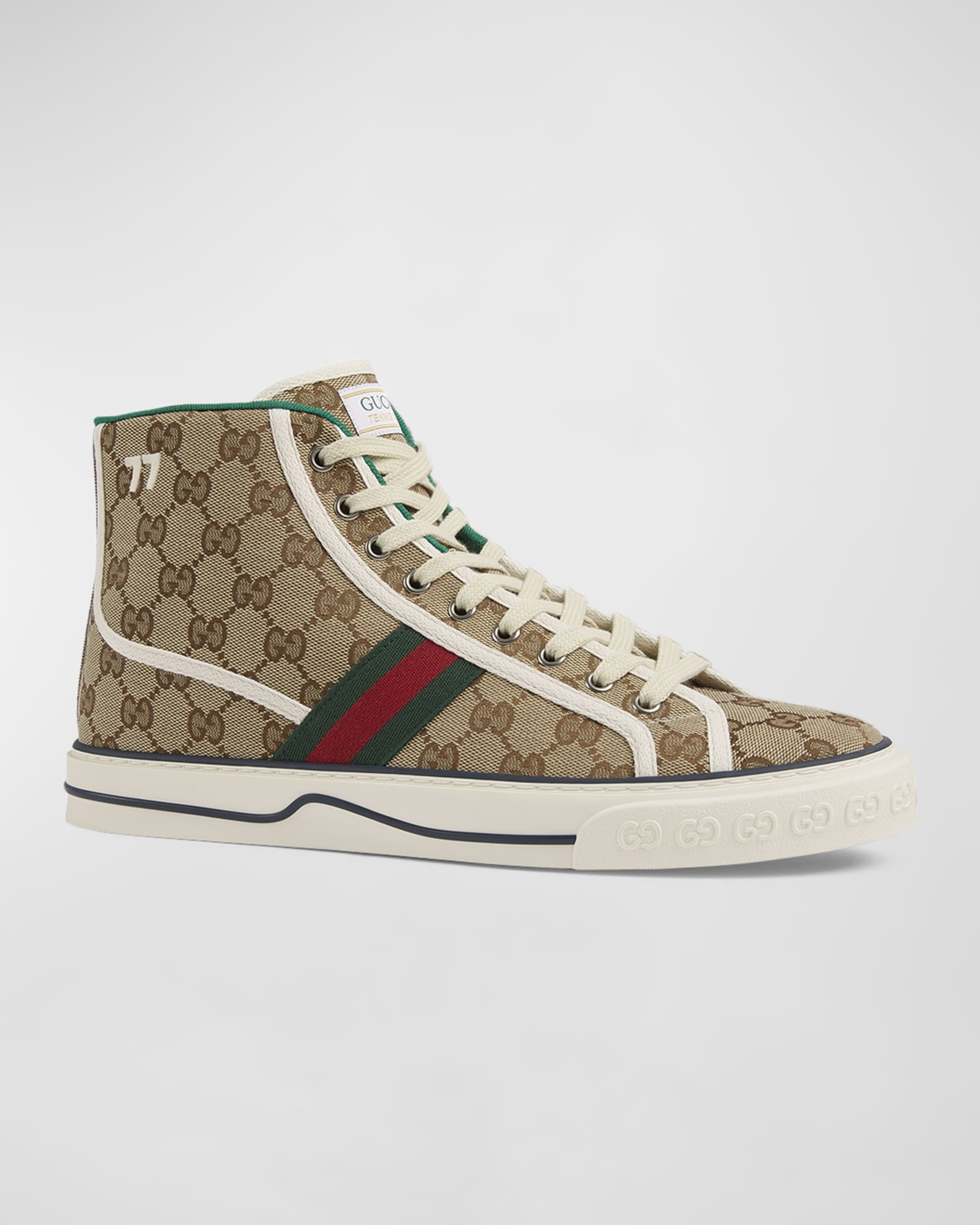 Gucci Men's Tennis 1977 Canvas High-Top Sneakers | Neiman Marcus