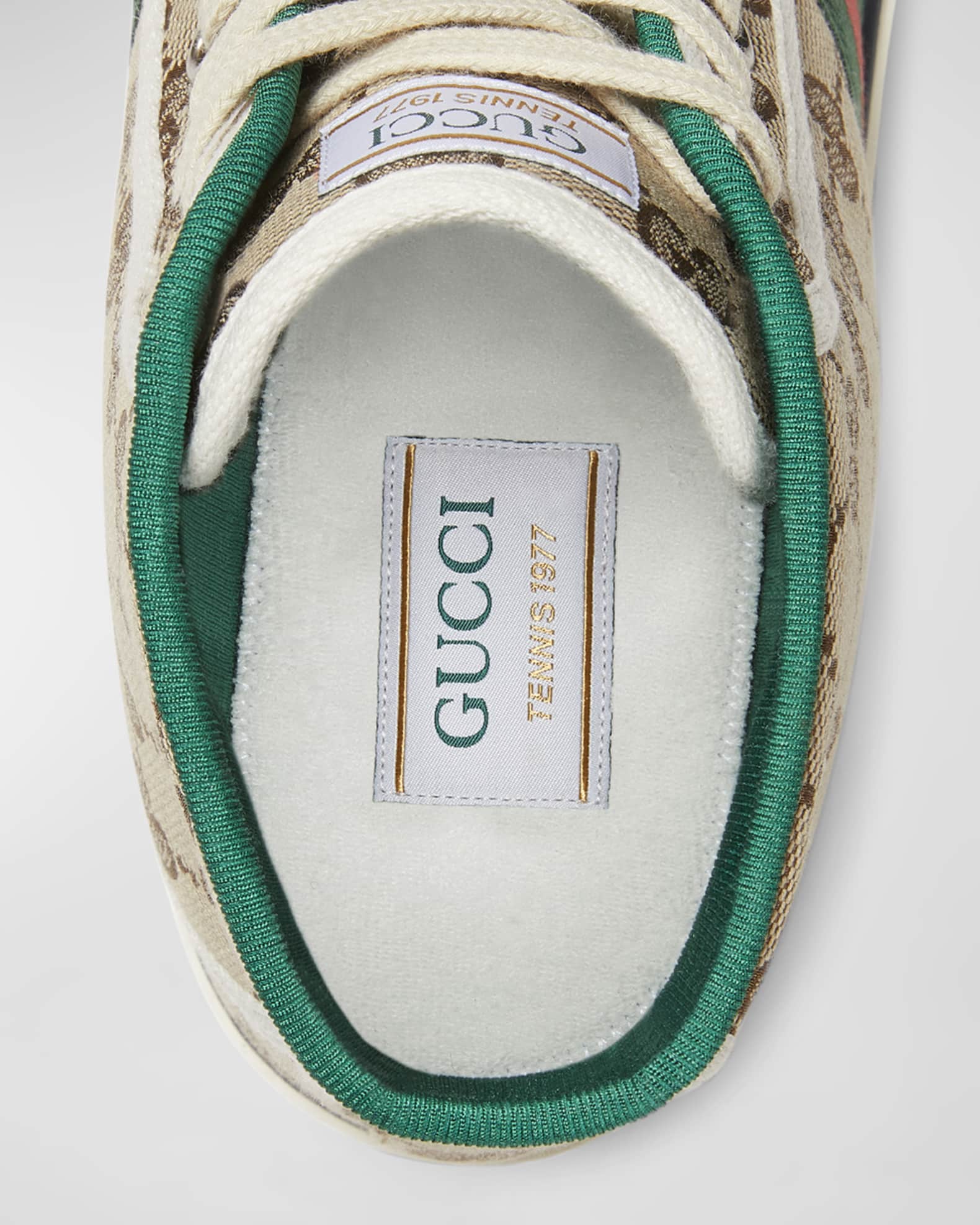 Gucci Men's Tennis 1977 Canvas High-Top Sneakers | Neiman Marcus