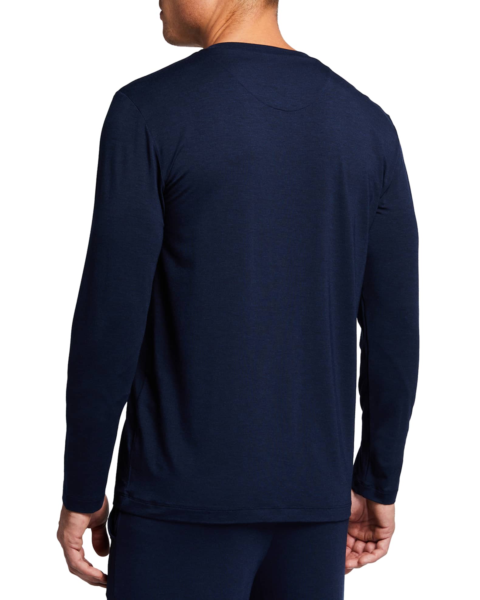 Men's Casuals V-Neck Long-Sleeve T-Shirt 1