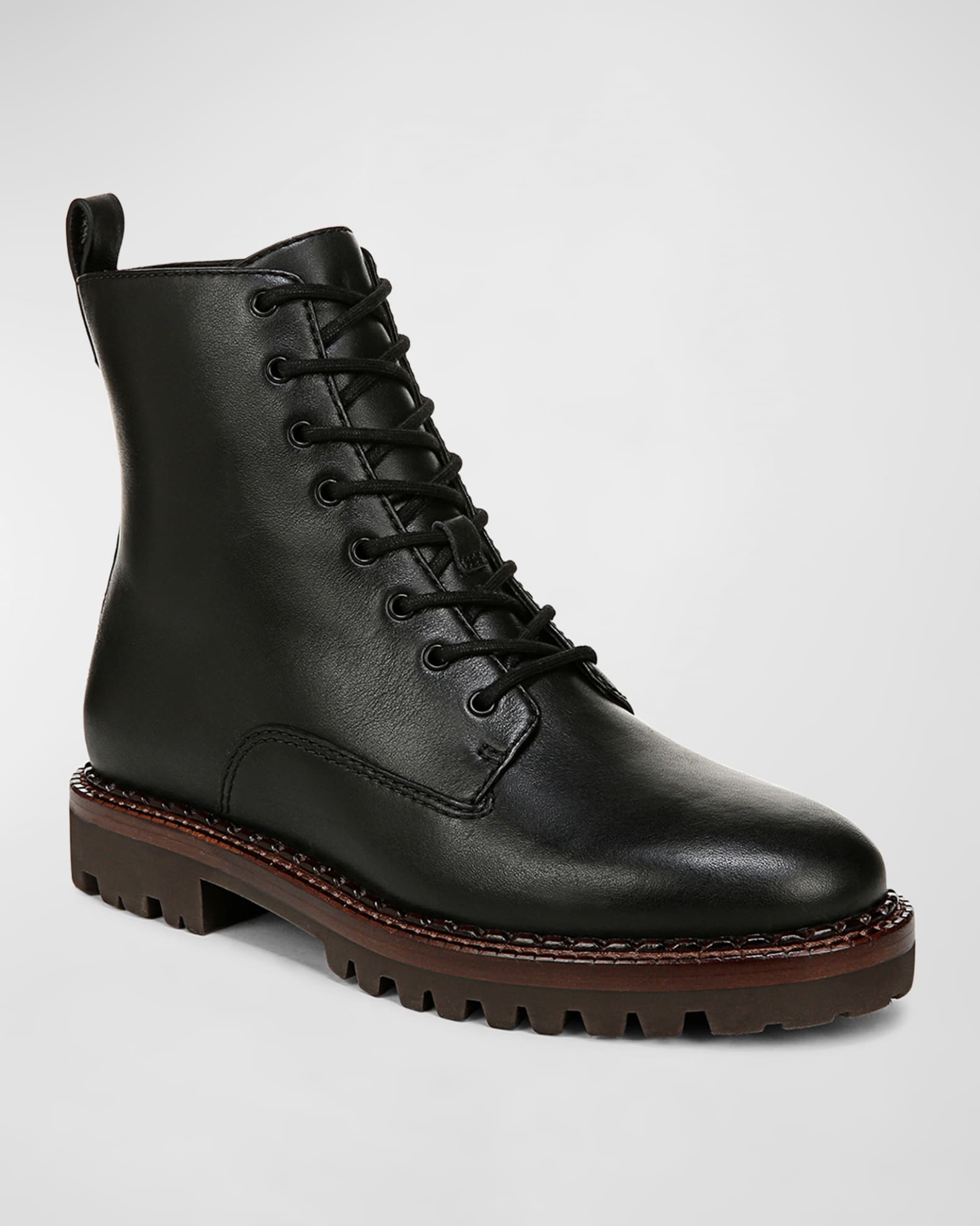 Cabria Lug Sole Leather Water Repellant Combat Boots