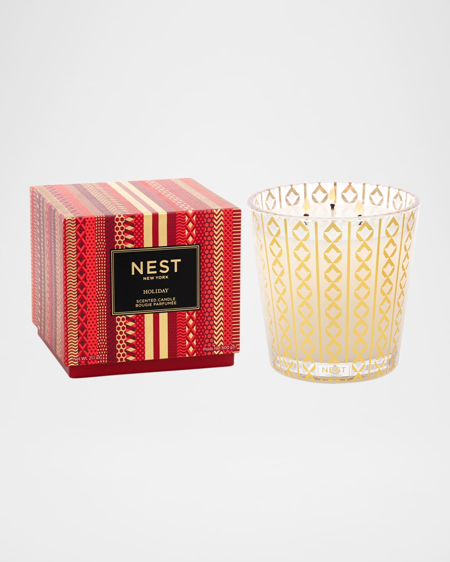 NEST New York 21.2 oz. Holiday 3Wick Candle Neiman Marcus
