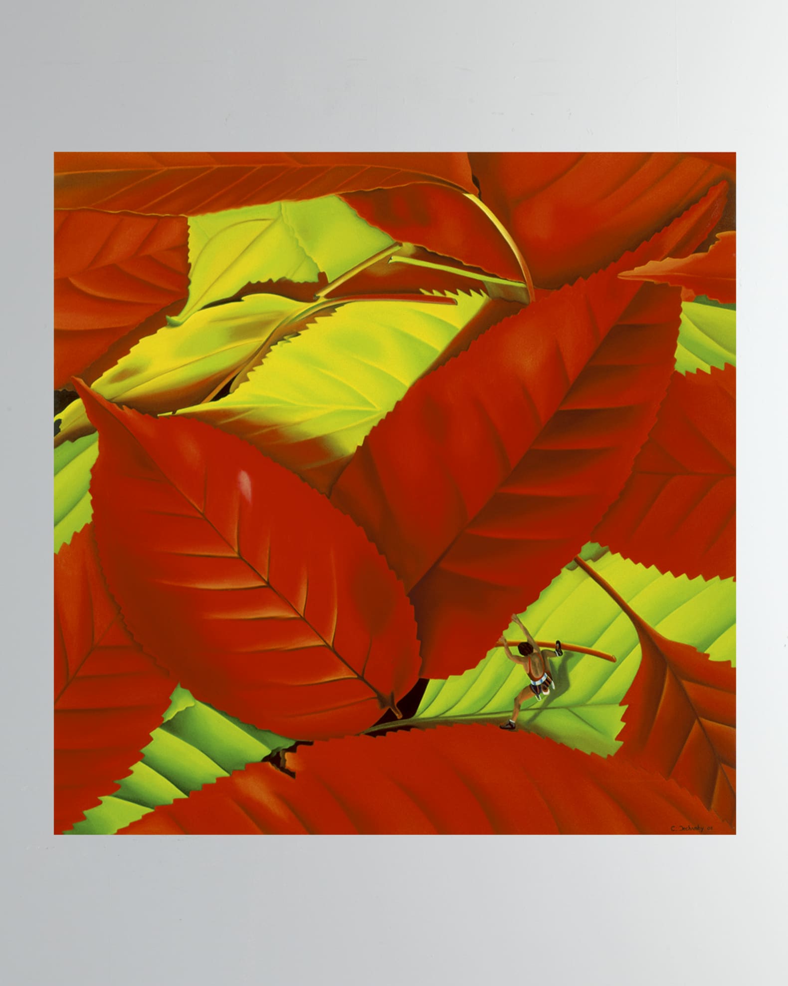 "Feuille Rouge" Fine Art Print 0