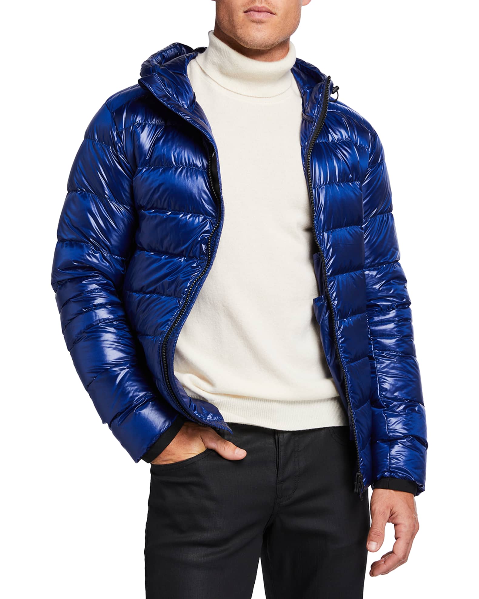 Canada Goose Men's Crofton Quilted Hooded Jacket | Neiman Marcus