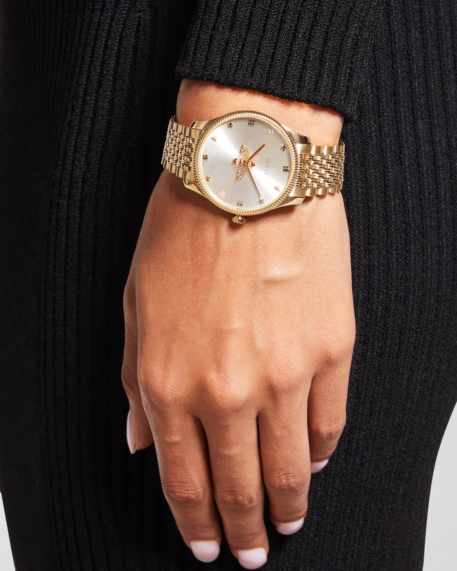 Gucci watch gold and silver shop