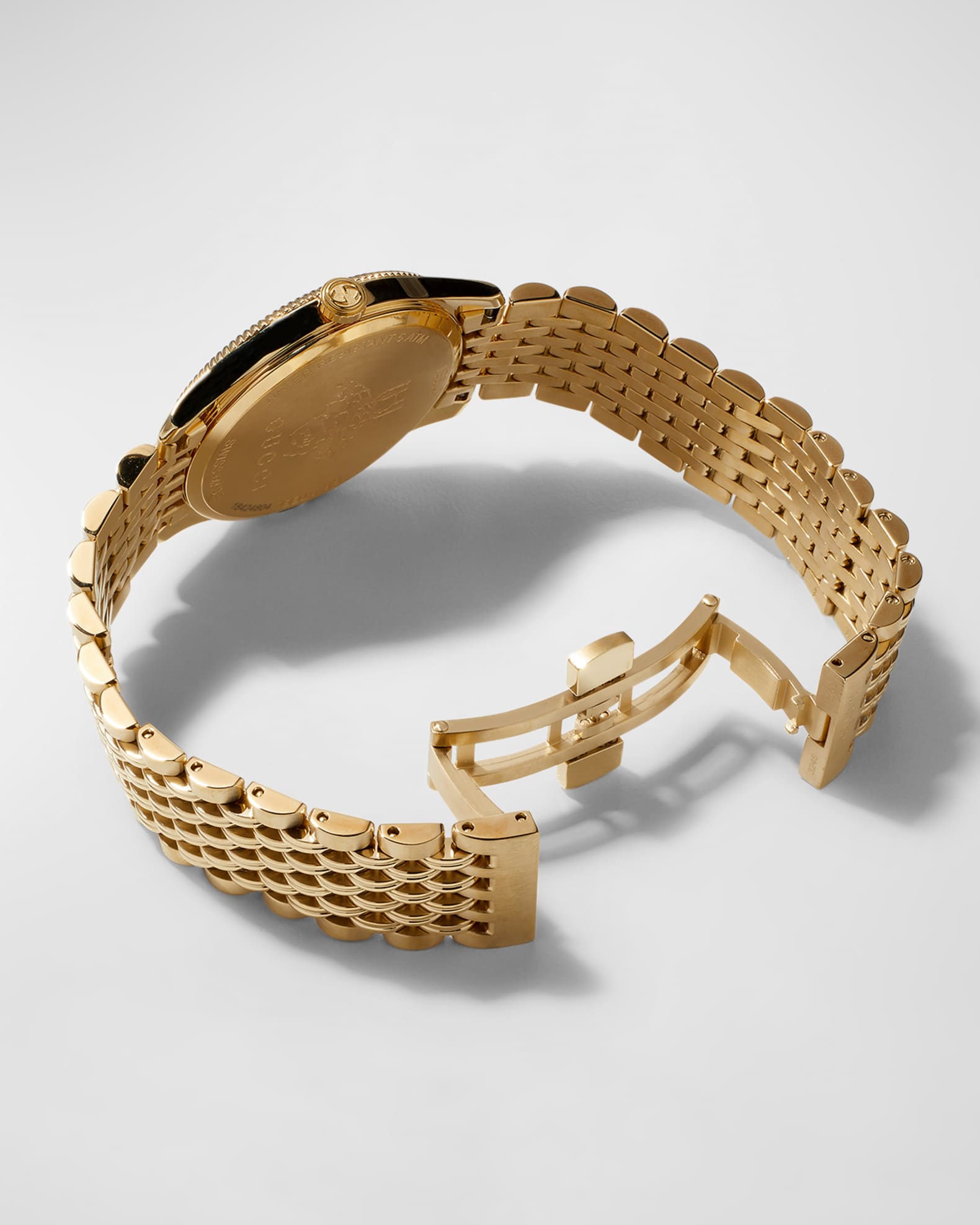 Gucci 36mm G-Timeless Bee Watch with Bracelet Strap, Gold