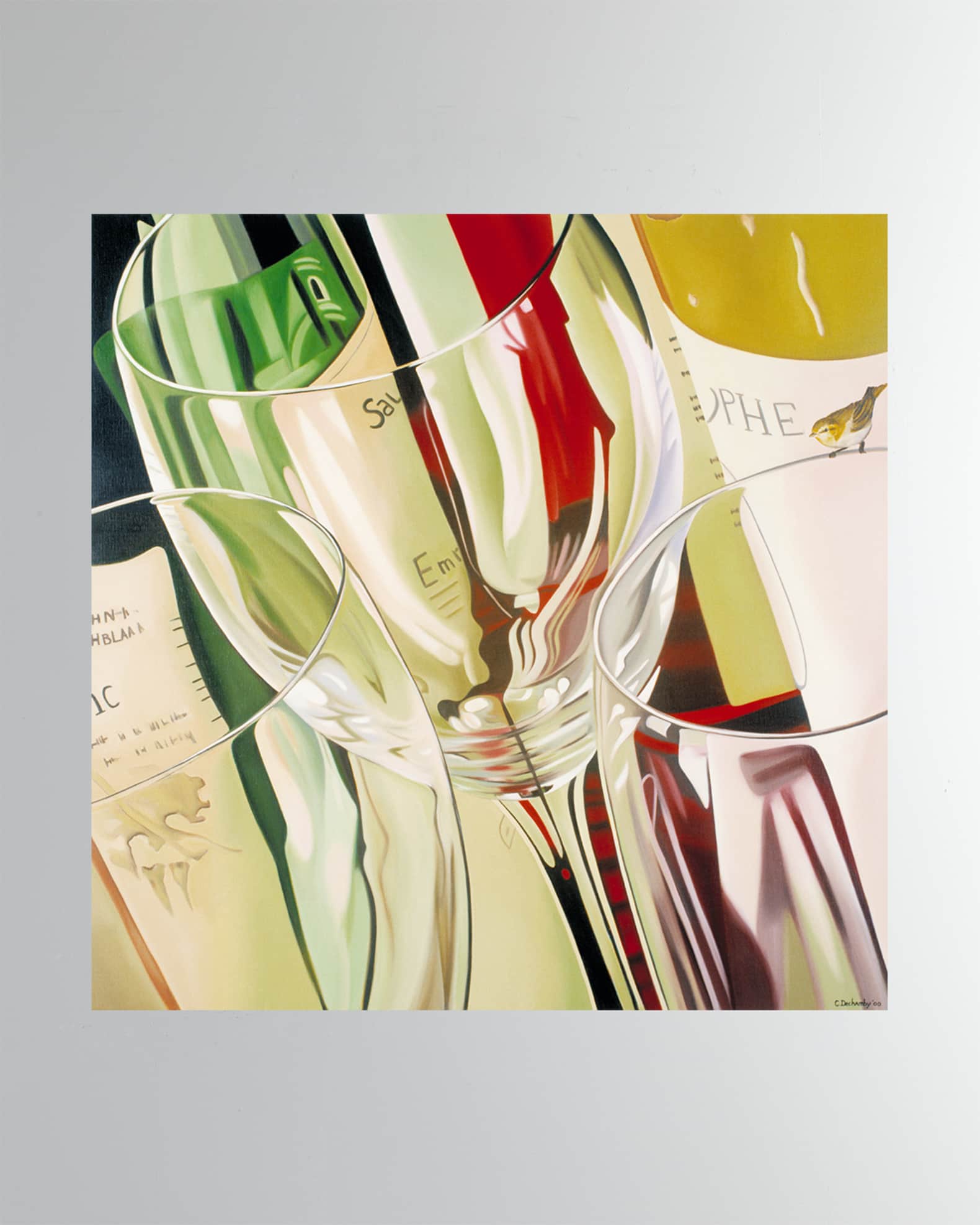 "Bouteilles et Verres" Fine Art Print 0