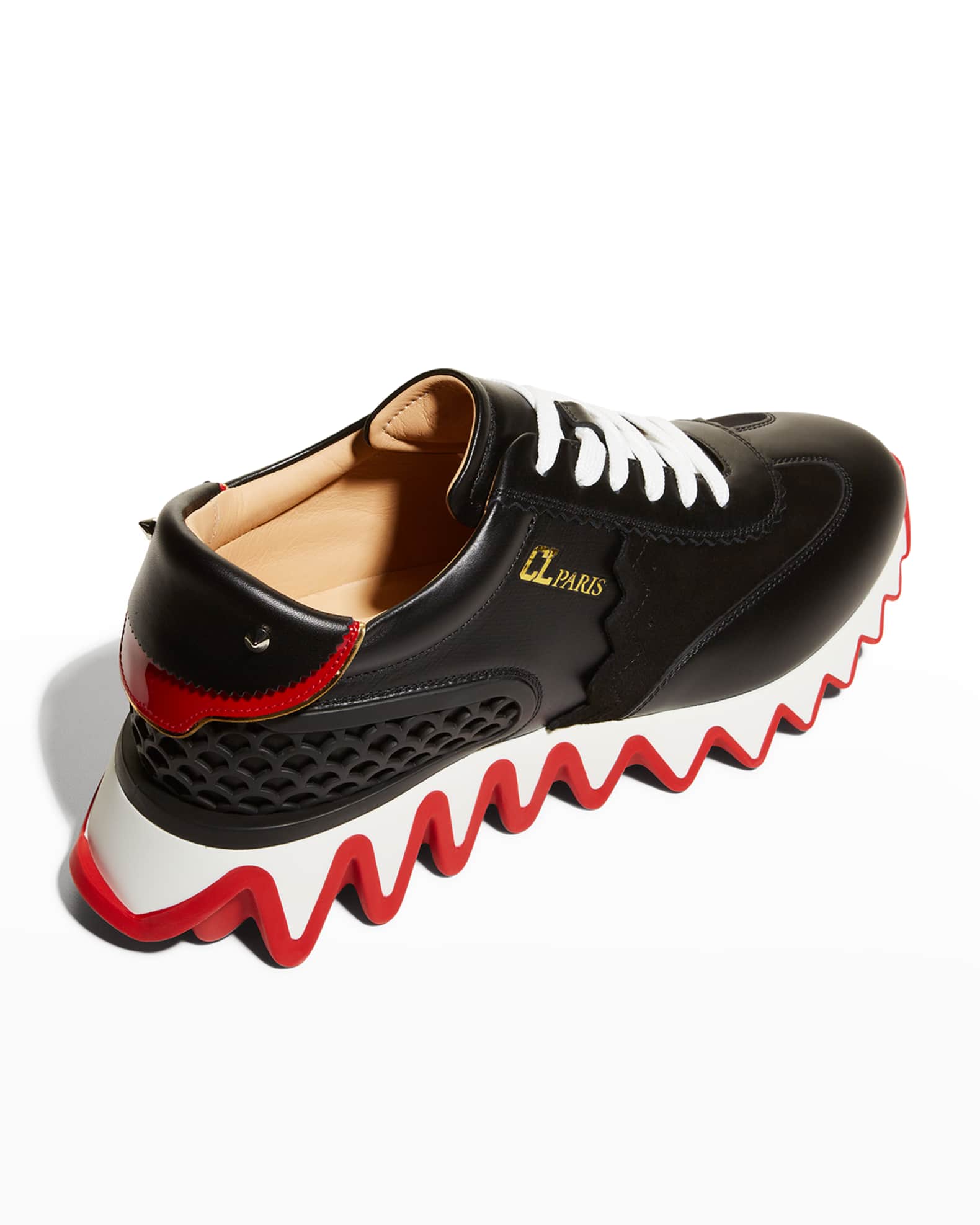Christian Louboutin Loubishark Donna Red Sole Runner Sneakers In