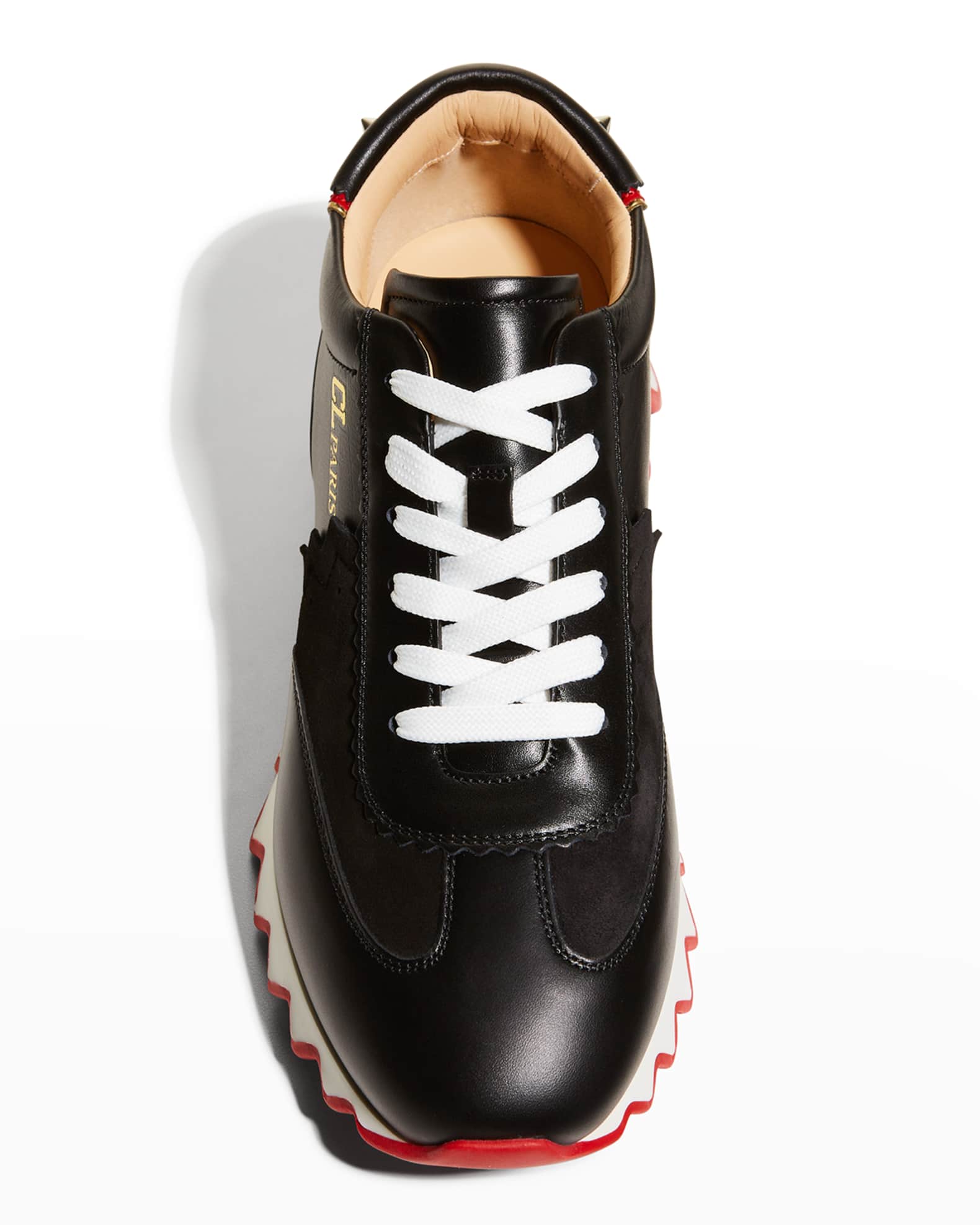 Christian Louboutin Loubishark Donna Red Sole Runner Sneakers Neiman Marcus