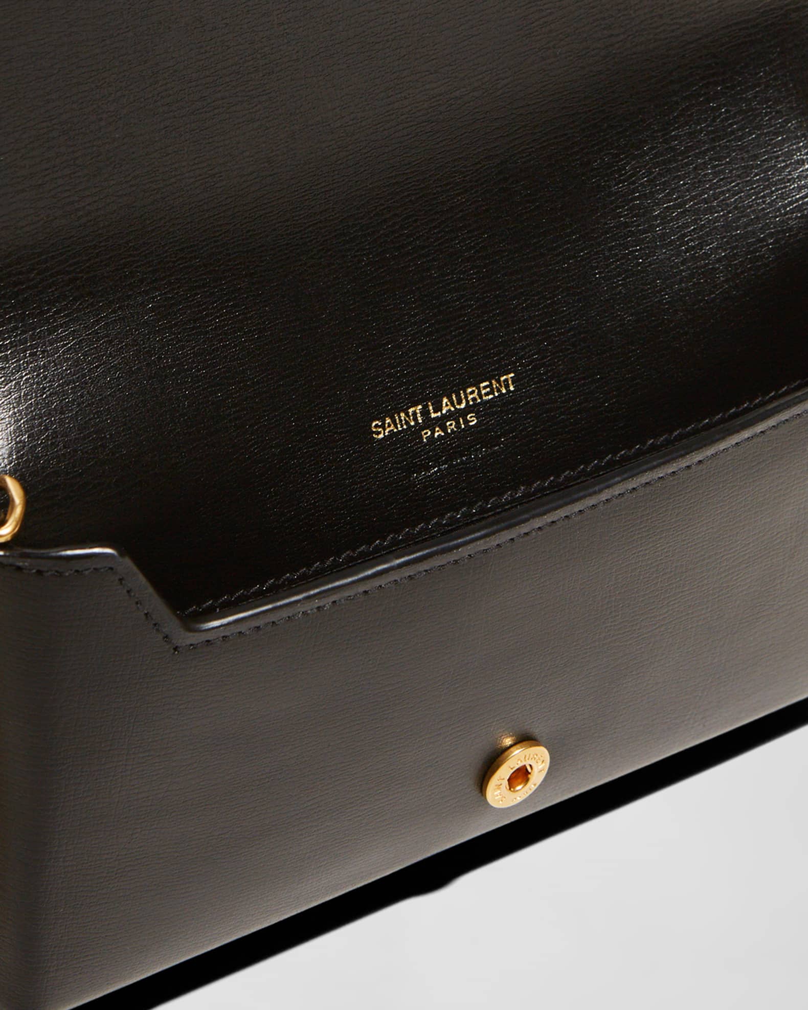 Saint Laurent YSL Monogram Phone Holder Crossbody Bag in Leather Neiman Marcus