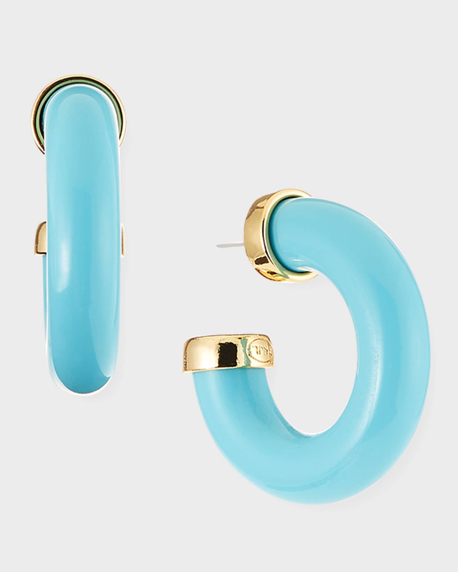 Buy Fendi F-logo Large Hoop Earrings - Gold At 40% Off