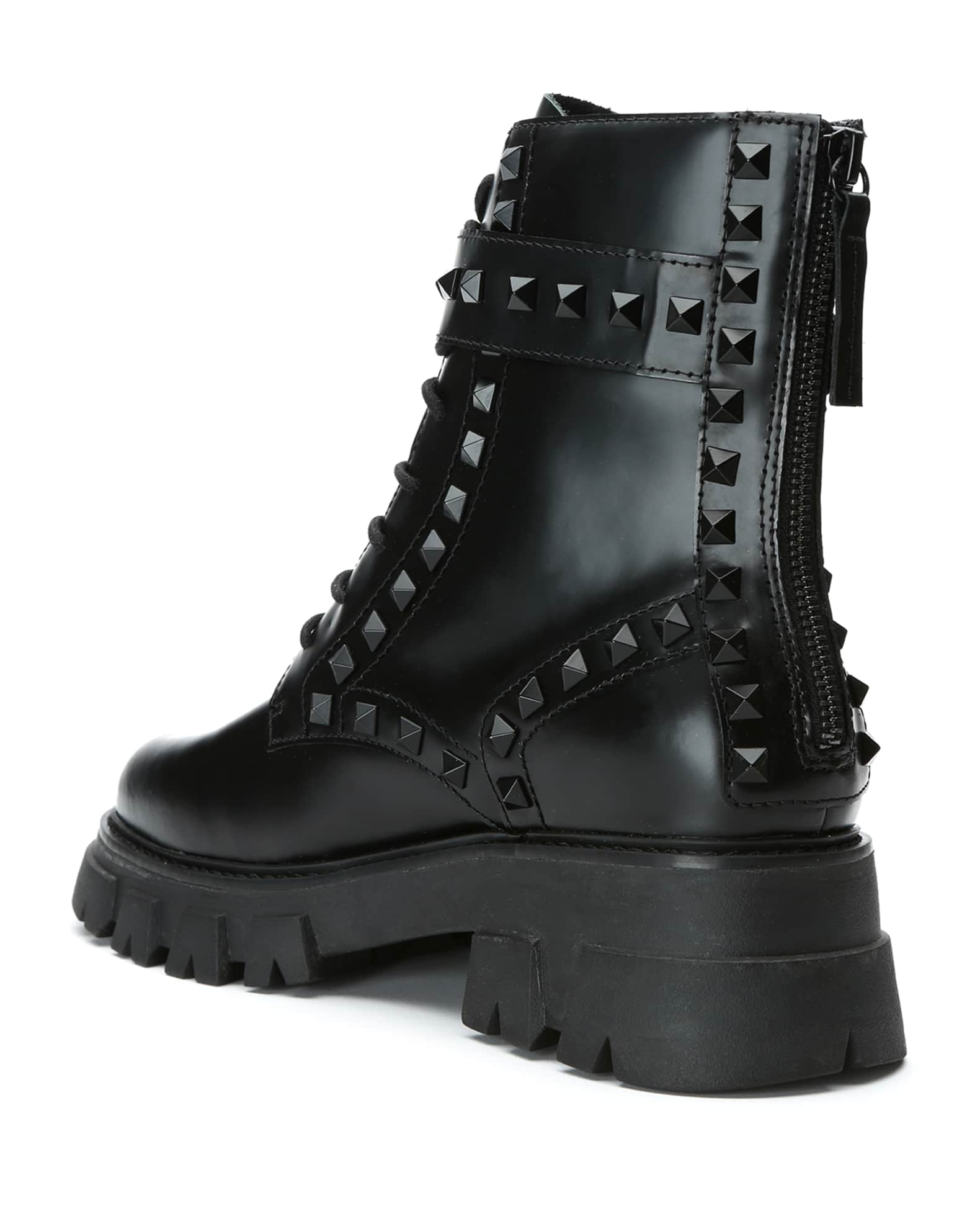 Ash lewis spike buckle combat boots clearance