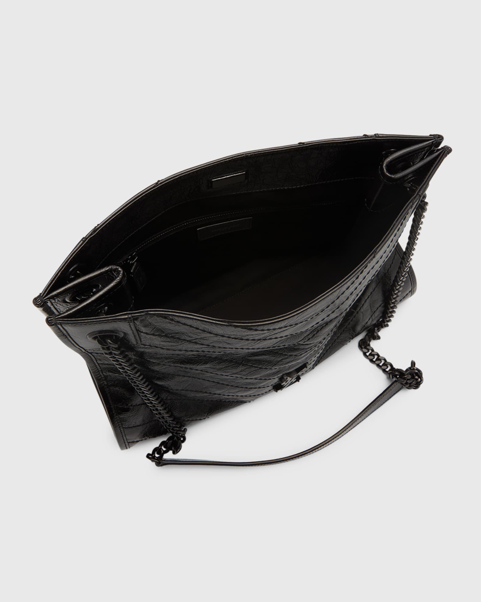 Niki medium shopping bag in crinkled vintage leather online