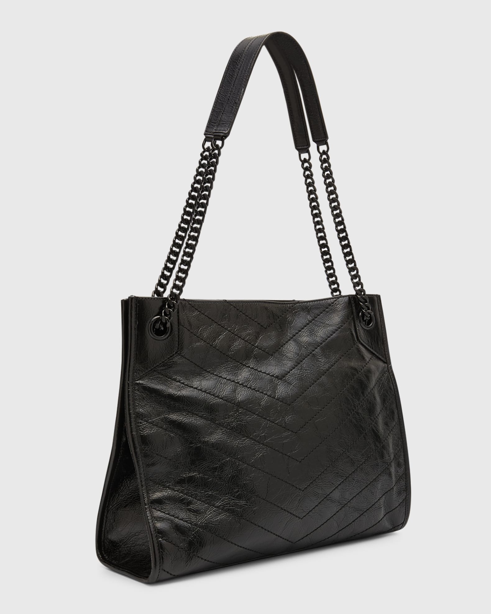 Niki medium shopping bag in crinkled vintage leather on sale