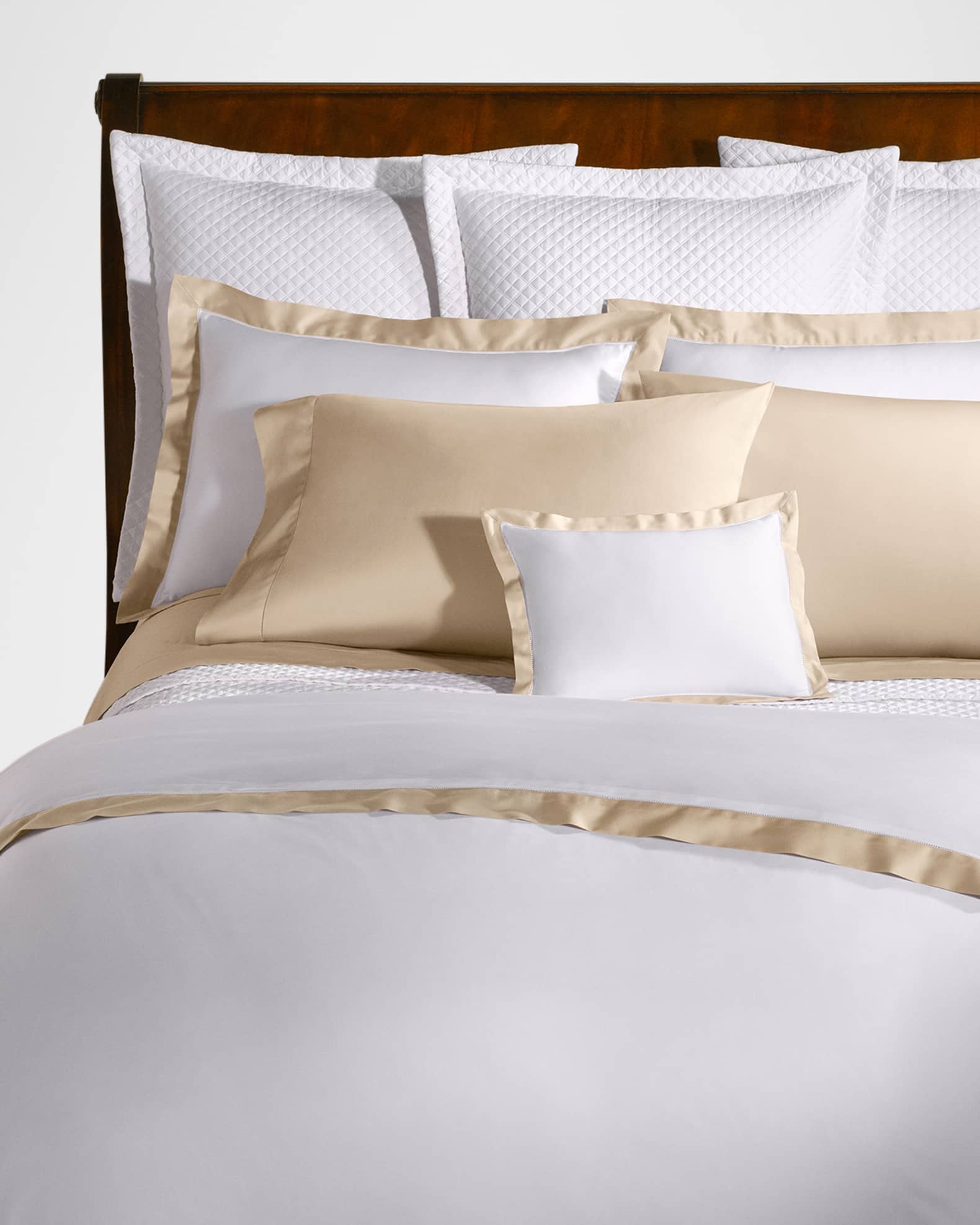Ralph Lauren Home Organic Sateen Border King Pillowcase Neiman Marcus