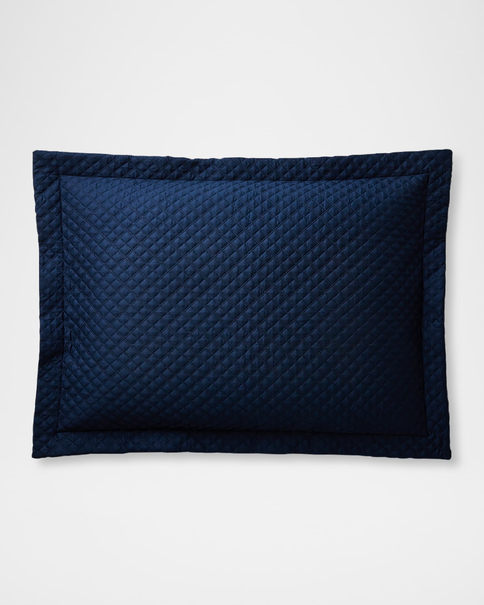 Quilted Sateen Argyle King Sham 0