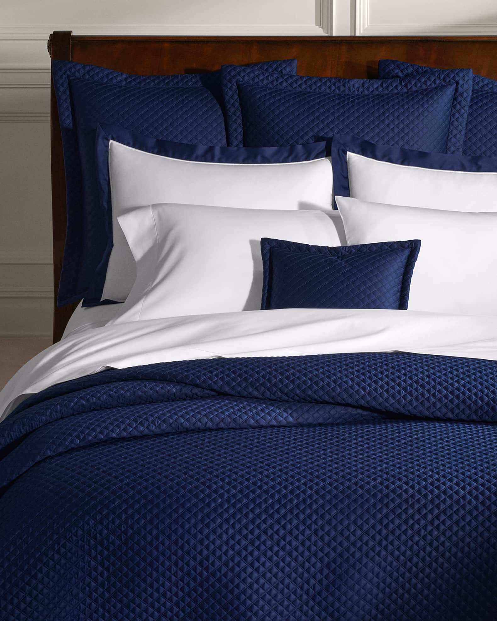 Quilted Sateen Argyle European Sham 1