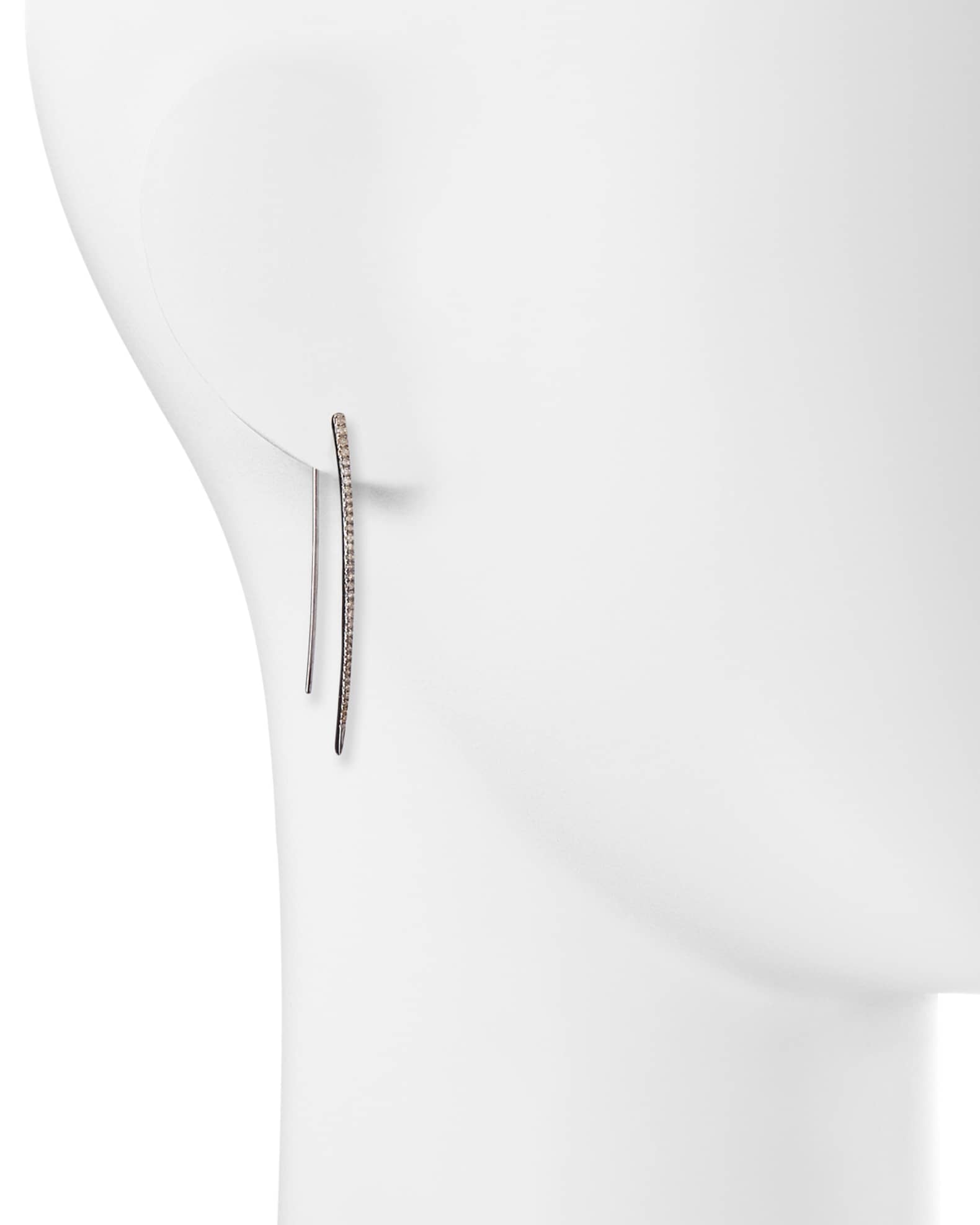 Pave Diamond Spike Earrings 1