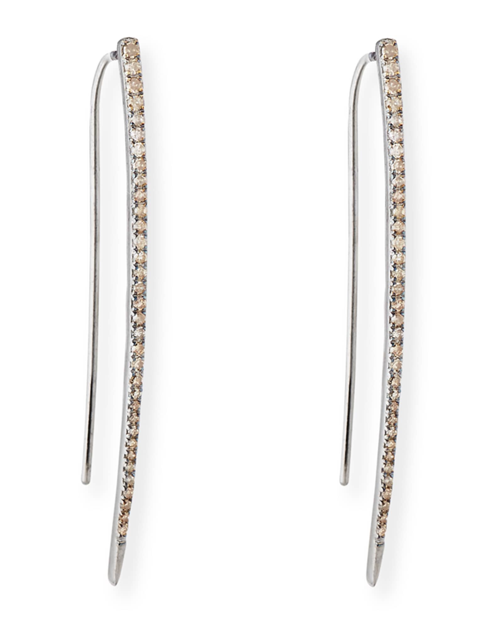 Pave Diamond Spike Earrings 0