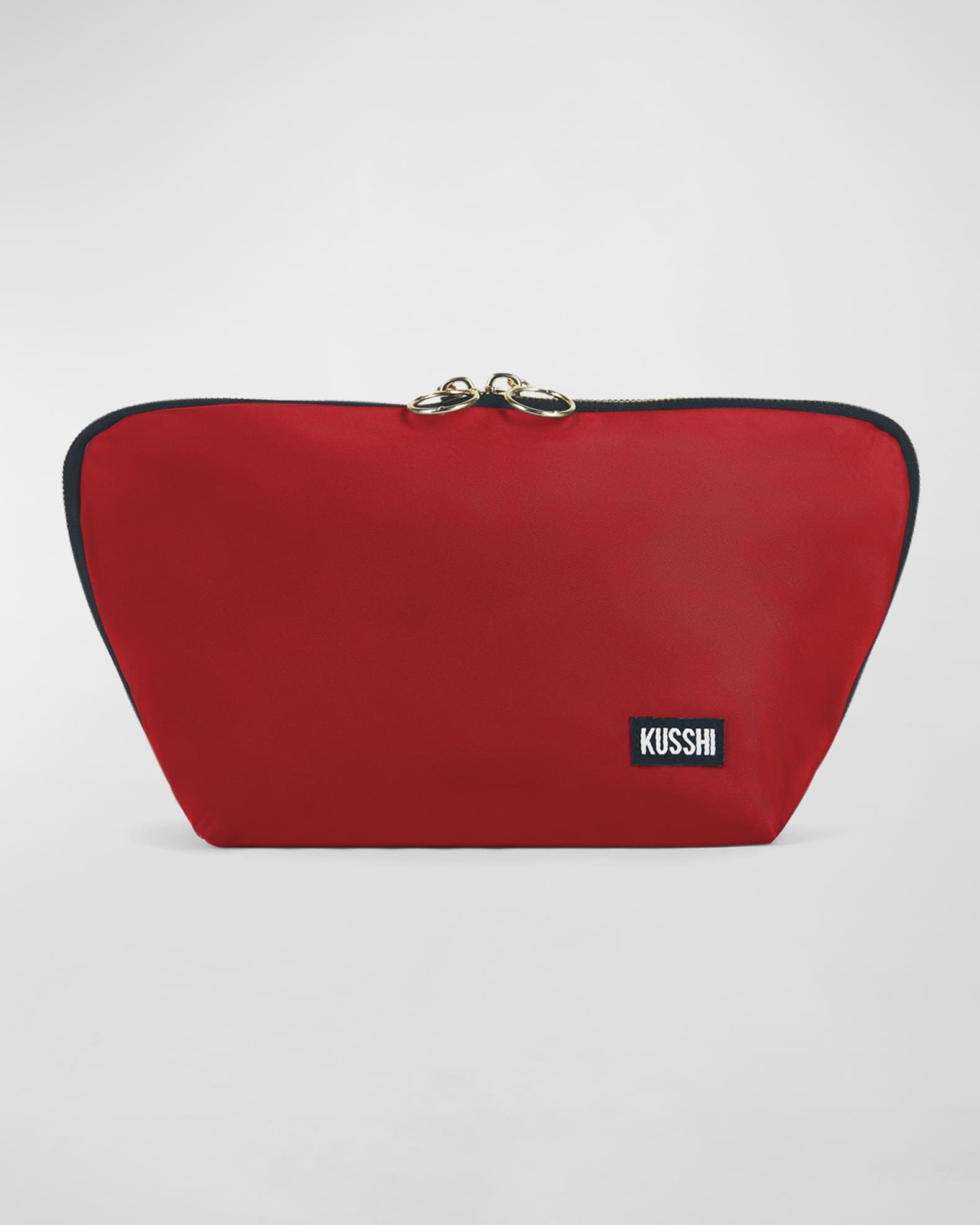 KUSSHI Signature Makeup Bag Candy Apple Red Leopard