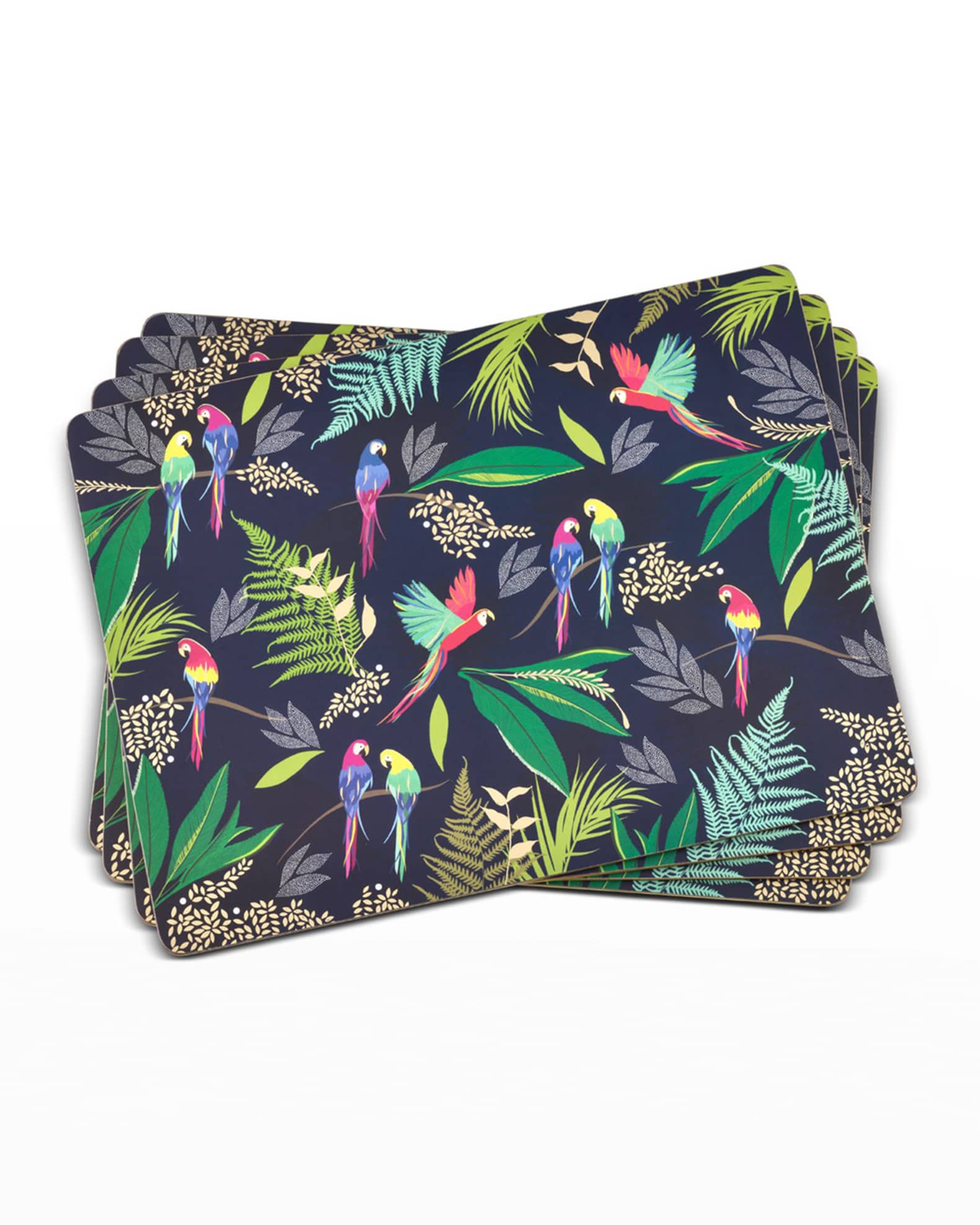 Portmeirion Sara Miller Parrot Placemats, Set of 4 Neiman Marcus