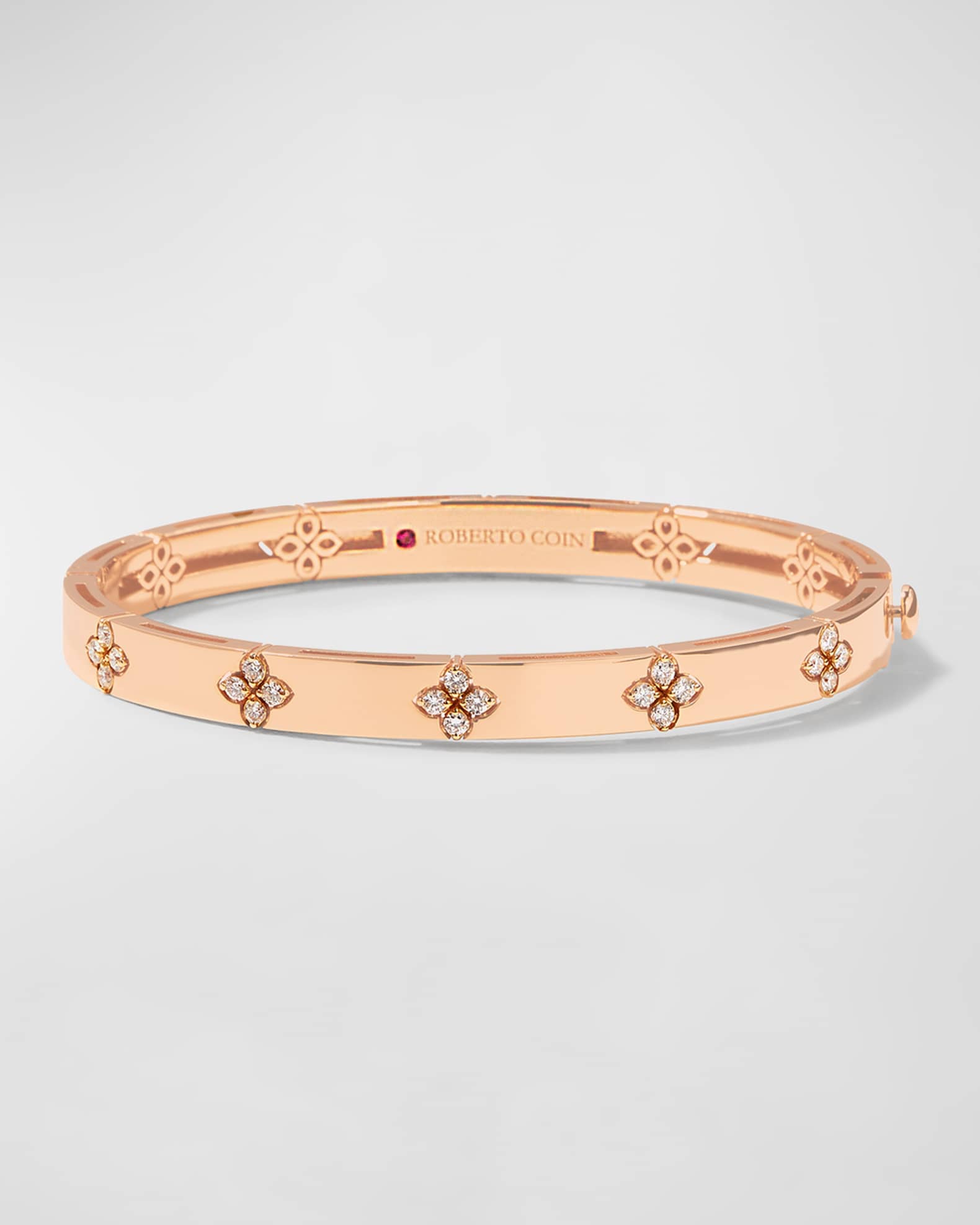 Roberto Coin 18K Rose Gold Verona Bangle Bracelet – Long's Jewelers