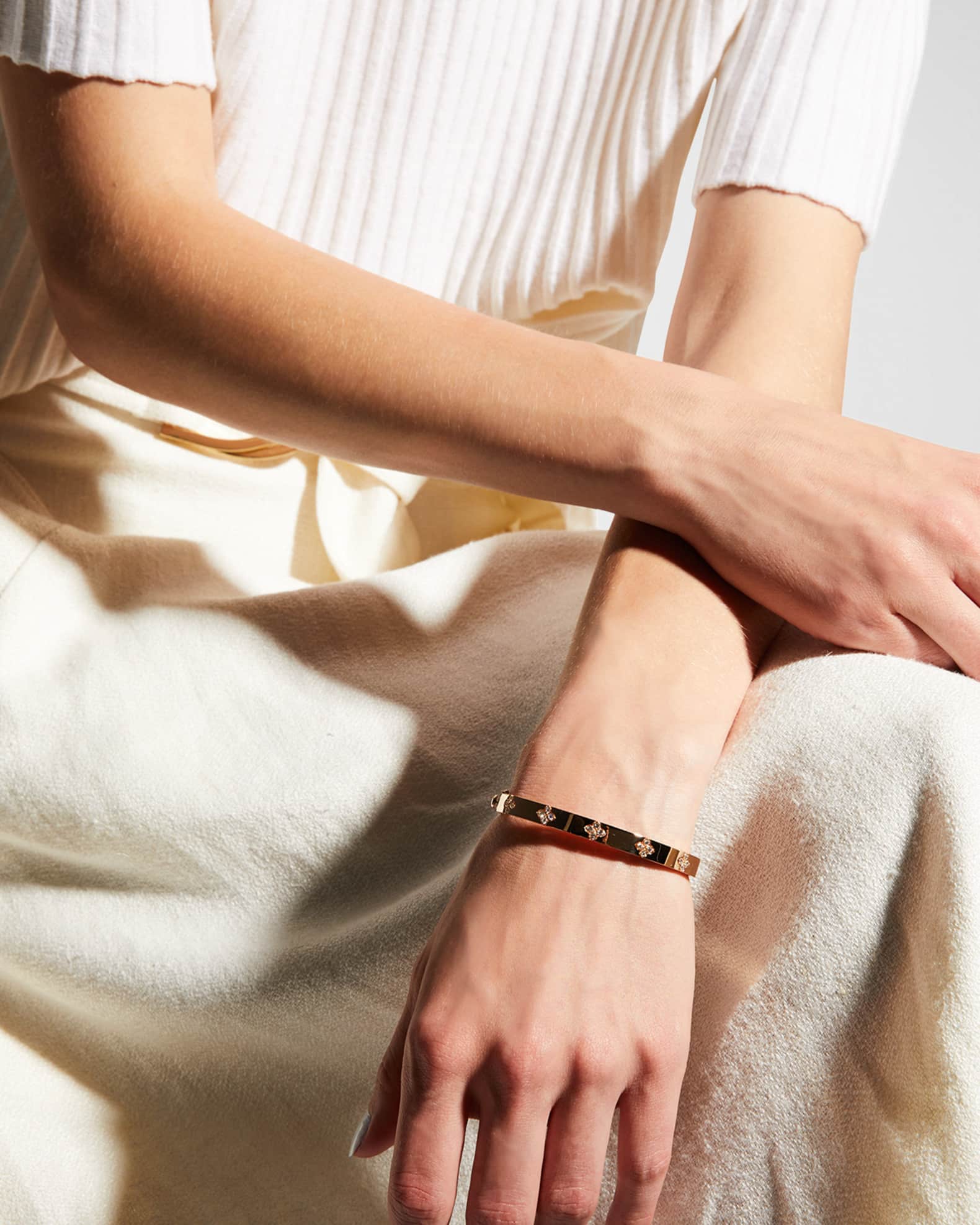 18k Rose Gold Love in Verona Diamond Bangle 1